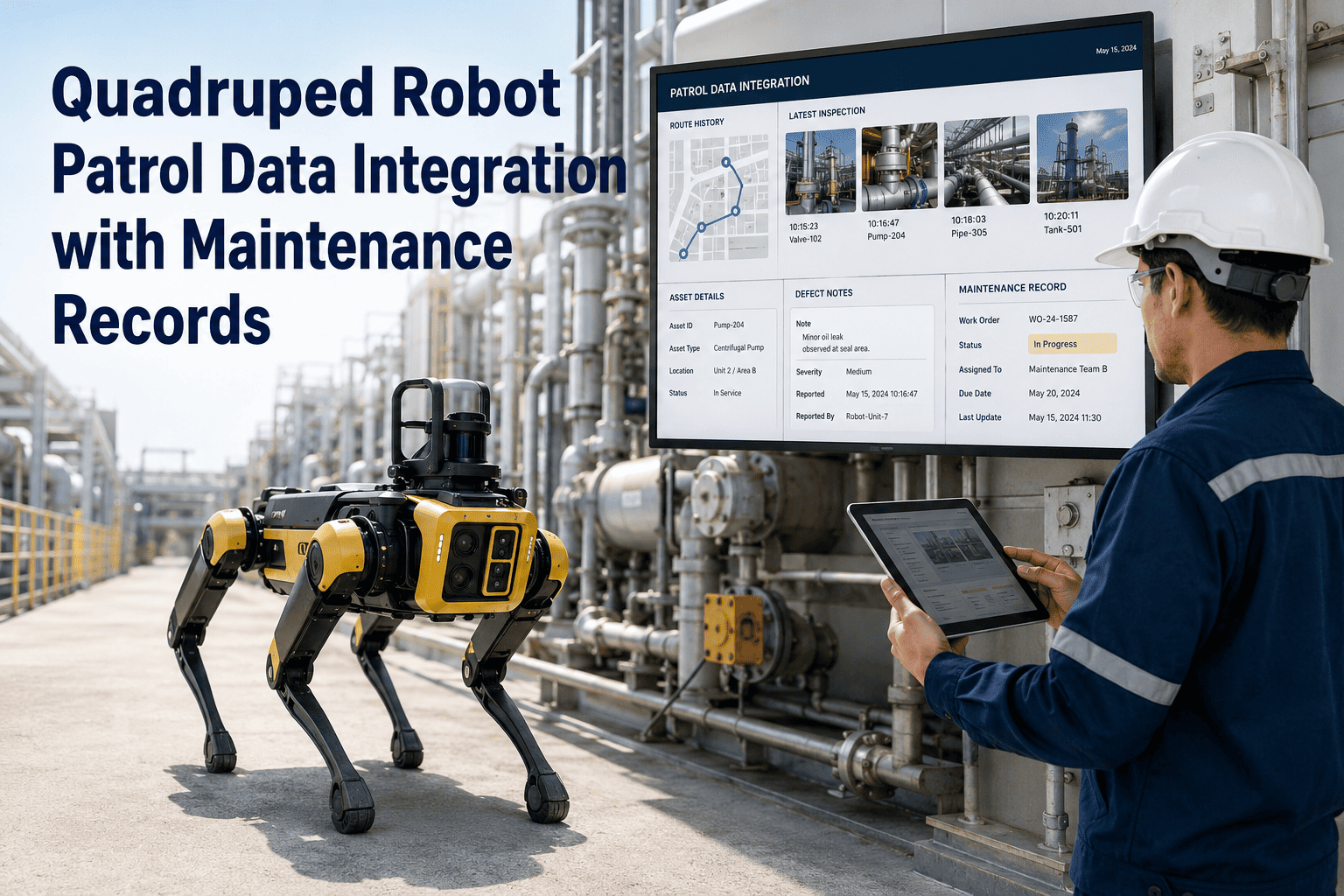 quadruped-robot-patrol-data-integration-with-maintenance-records