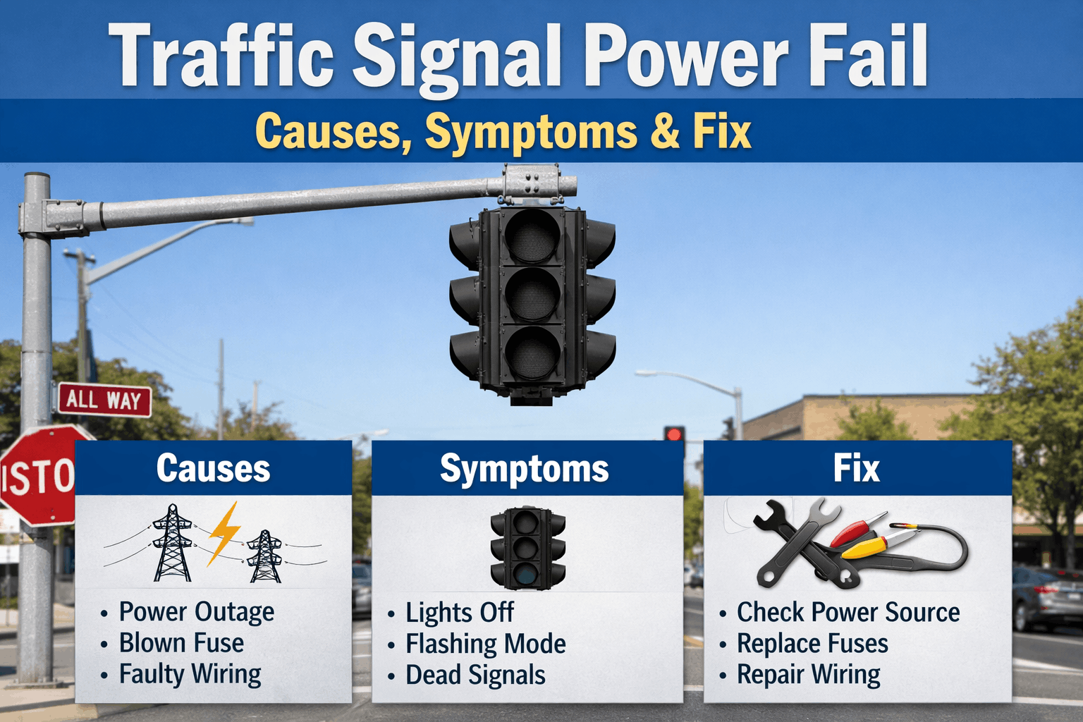 traffic-signal-power-fail-causes,-symptoms-&-fix