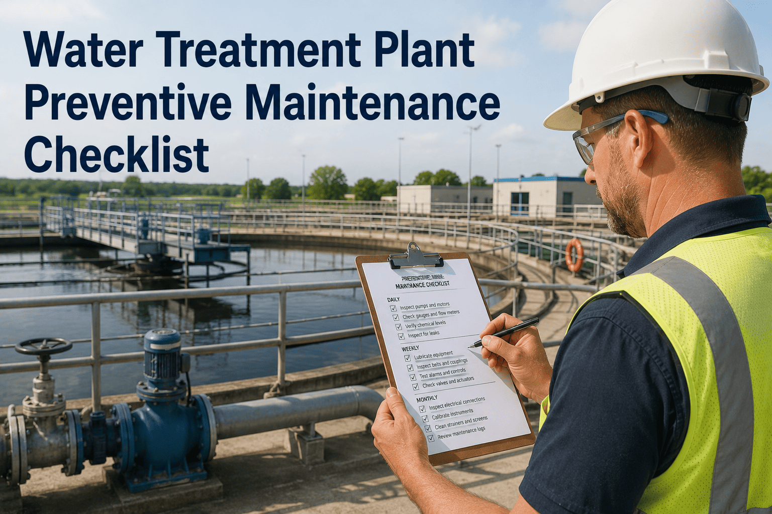 water-treatment-plant-preventive-maintenance-checklist