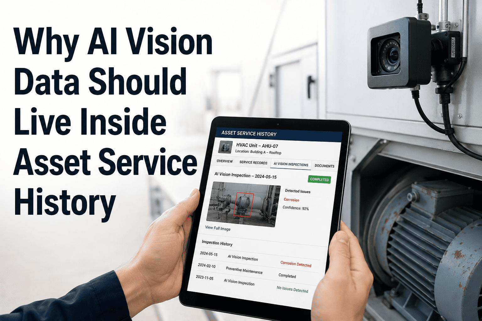 Why AI Vision Data Should Live Inside Asset Service History