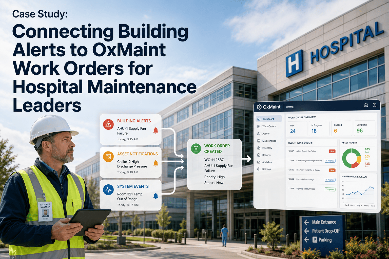 case-study-connecting-building-alerts-to-oxmaint-work-orders-for-hospital-maintenance-leaders