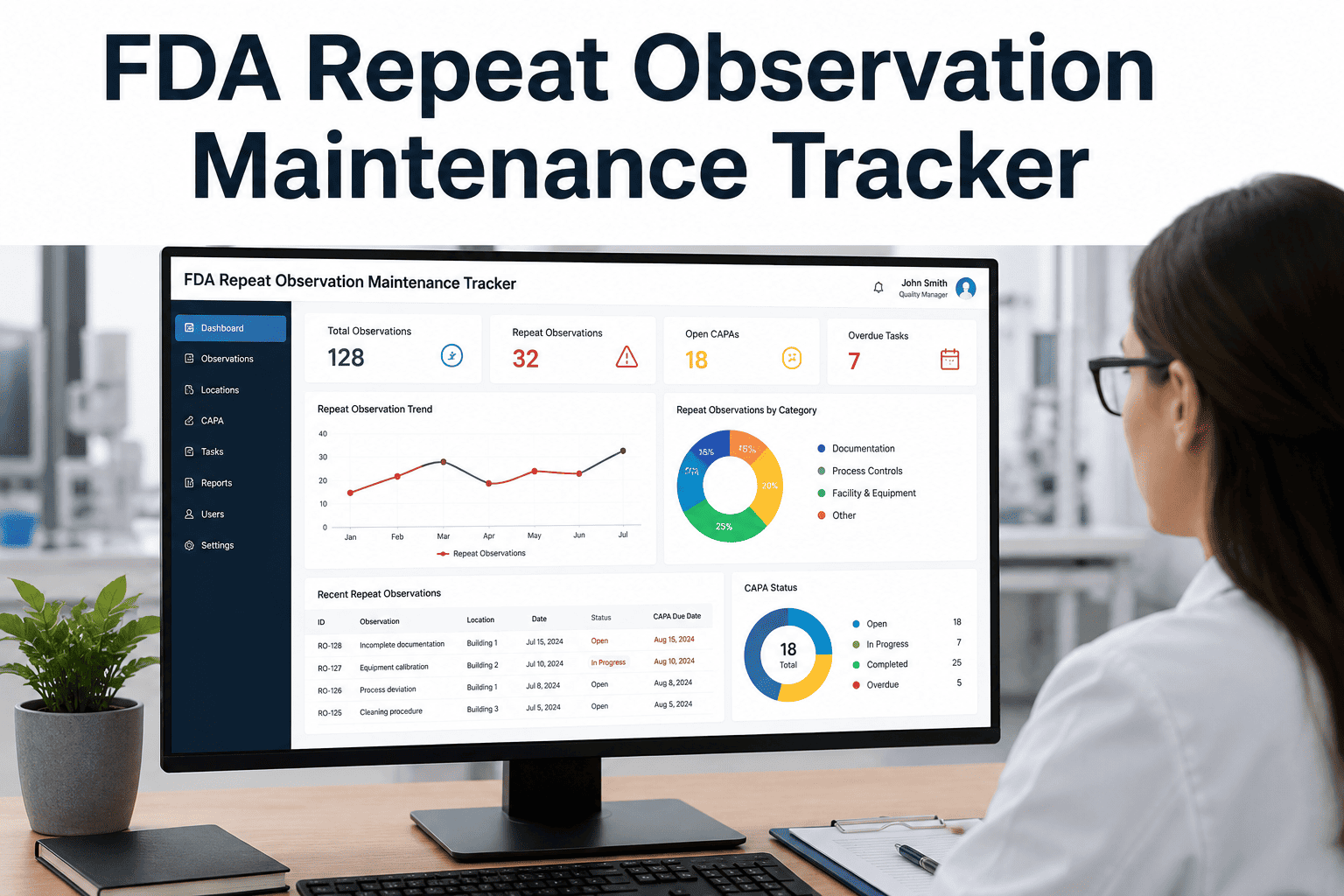 FDA Repeat Observation Maintenance Tracker