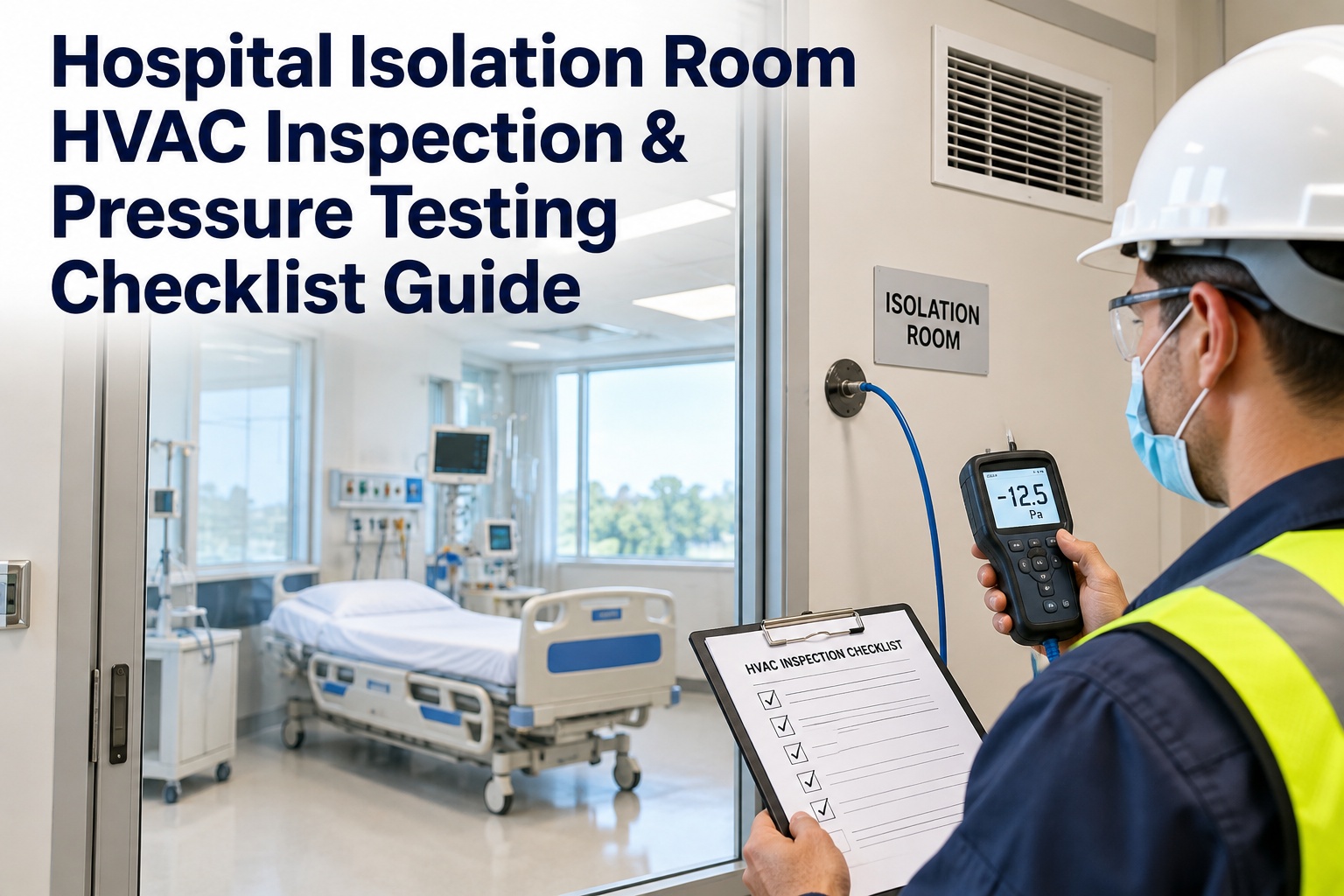 hospital-isolation-room-hvac-pressure-testing-checklist