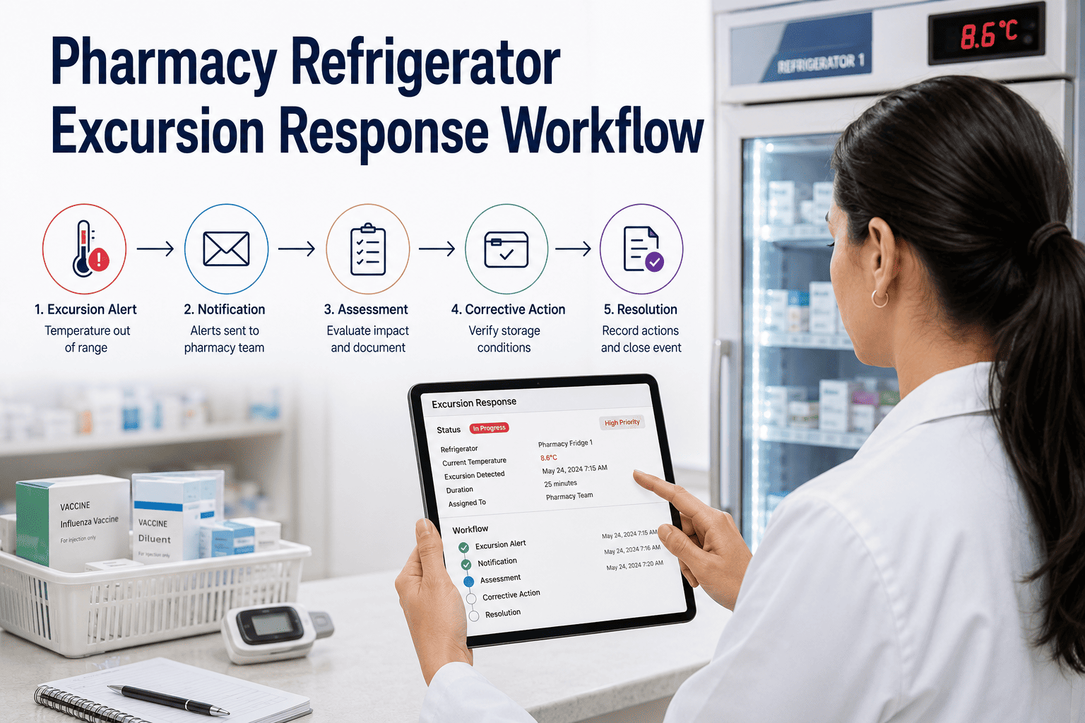 pharmacy-refrigerator-excursion-response-workflow
