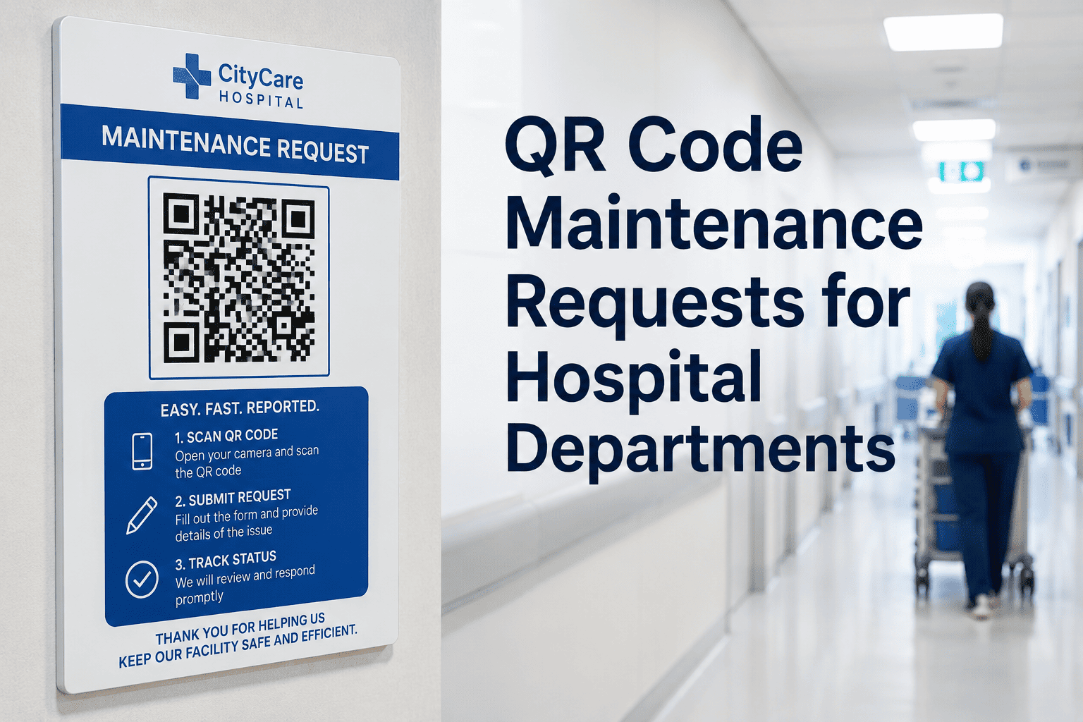 QR Code Maintenance Requests for Hospital Departments