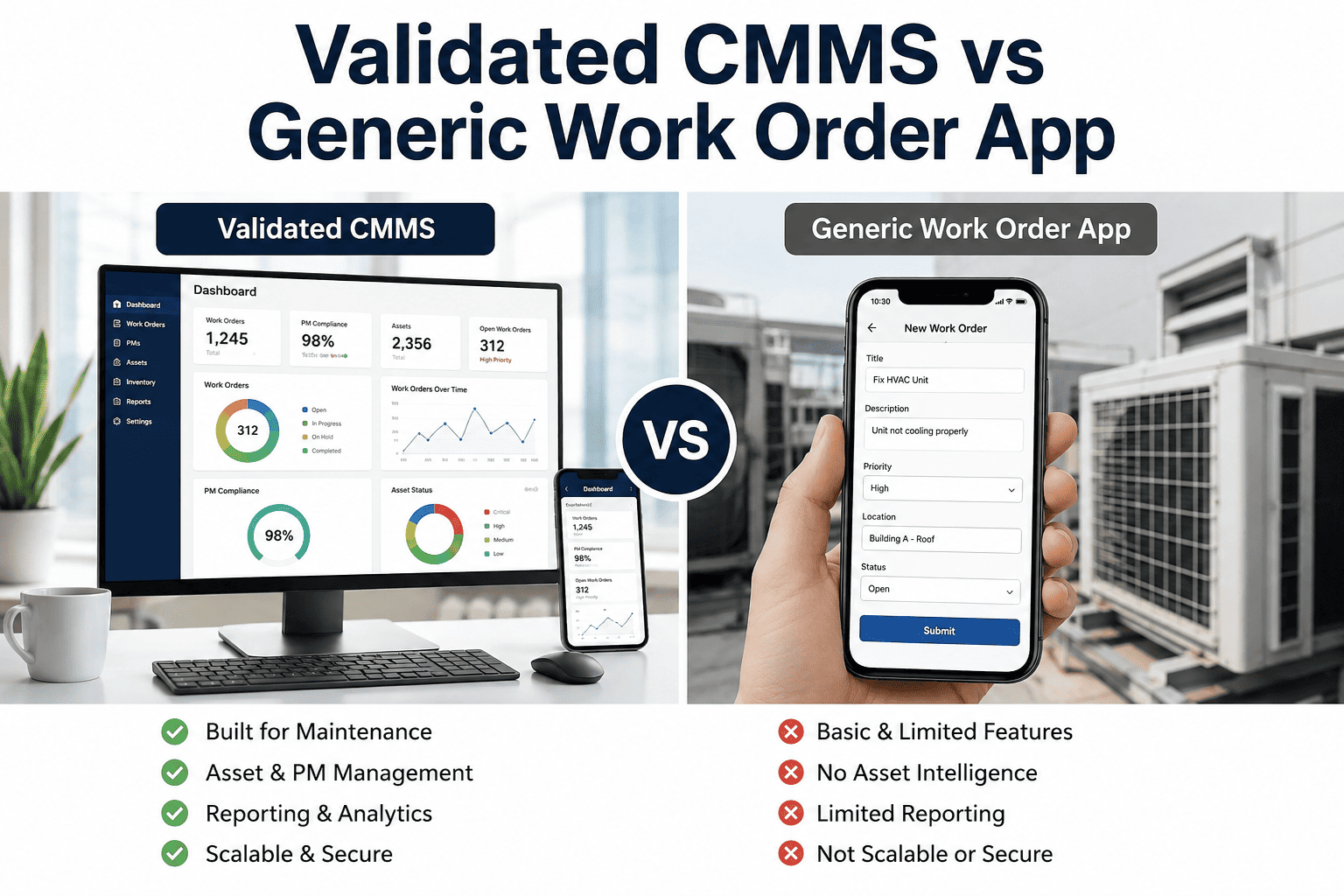 validated-cmms-vs-generic-work-order-app