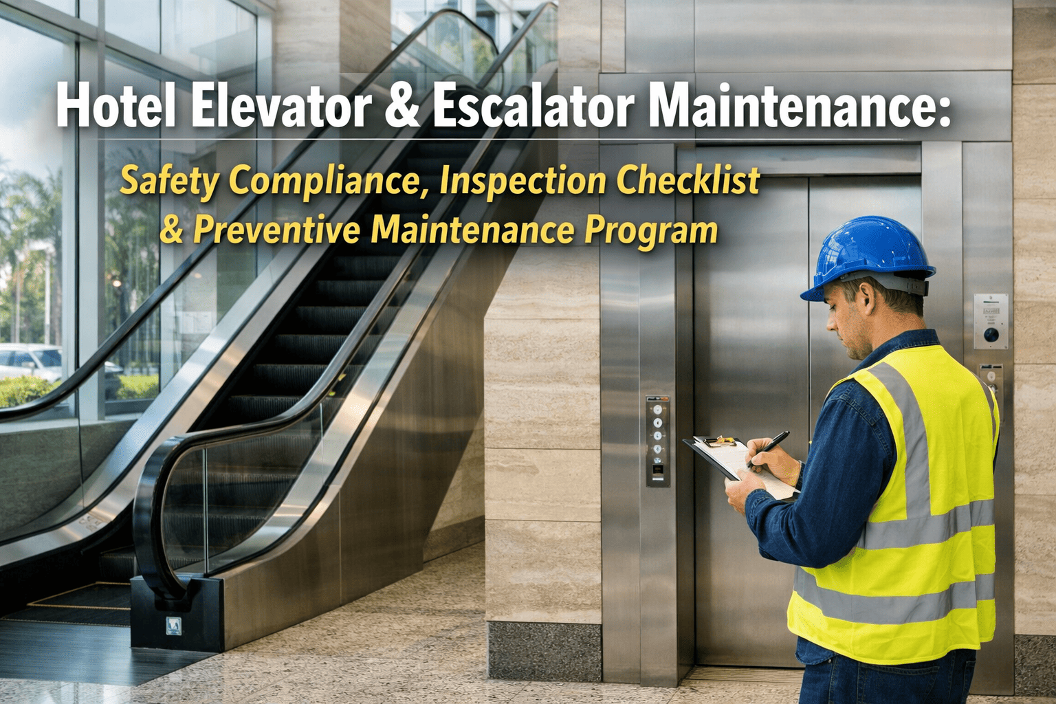 hotel-elevator-escalator-maintenance-safety-compliance-checklist