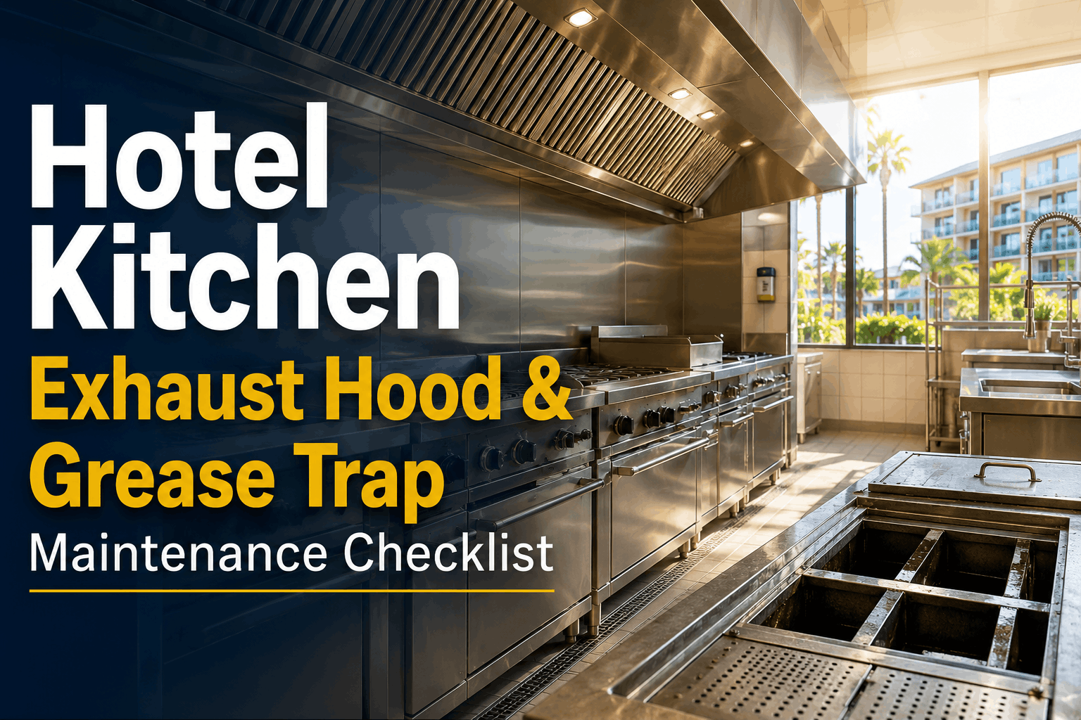 hotel-kitchen-exhaust-hood-&-grease-trap-maintenance-checklist