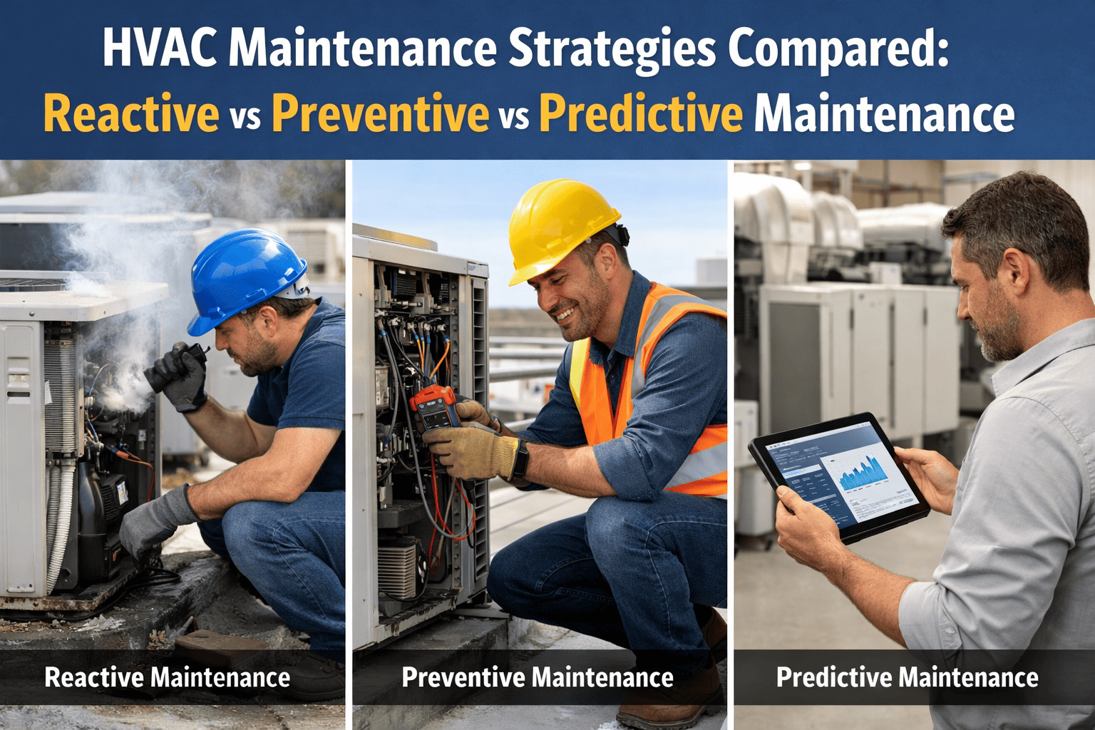 hvac-maintenance-strategies-reactive-vs-preventive-vs-predictive