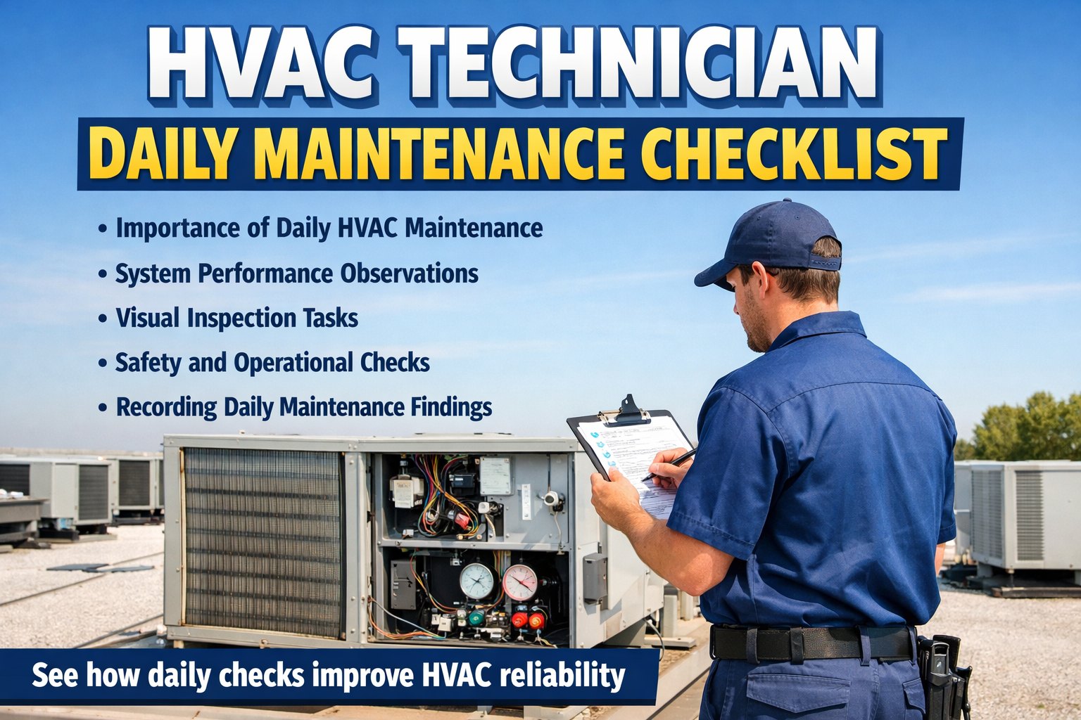 hvac-technician-daily-maintenance-checklist