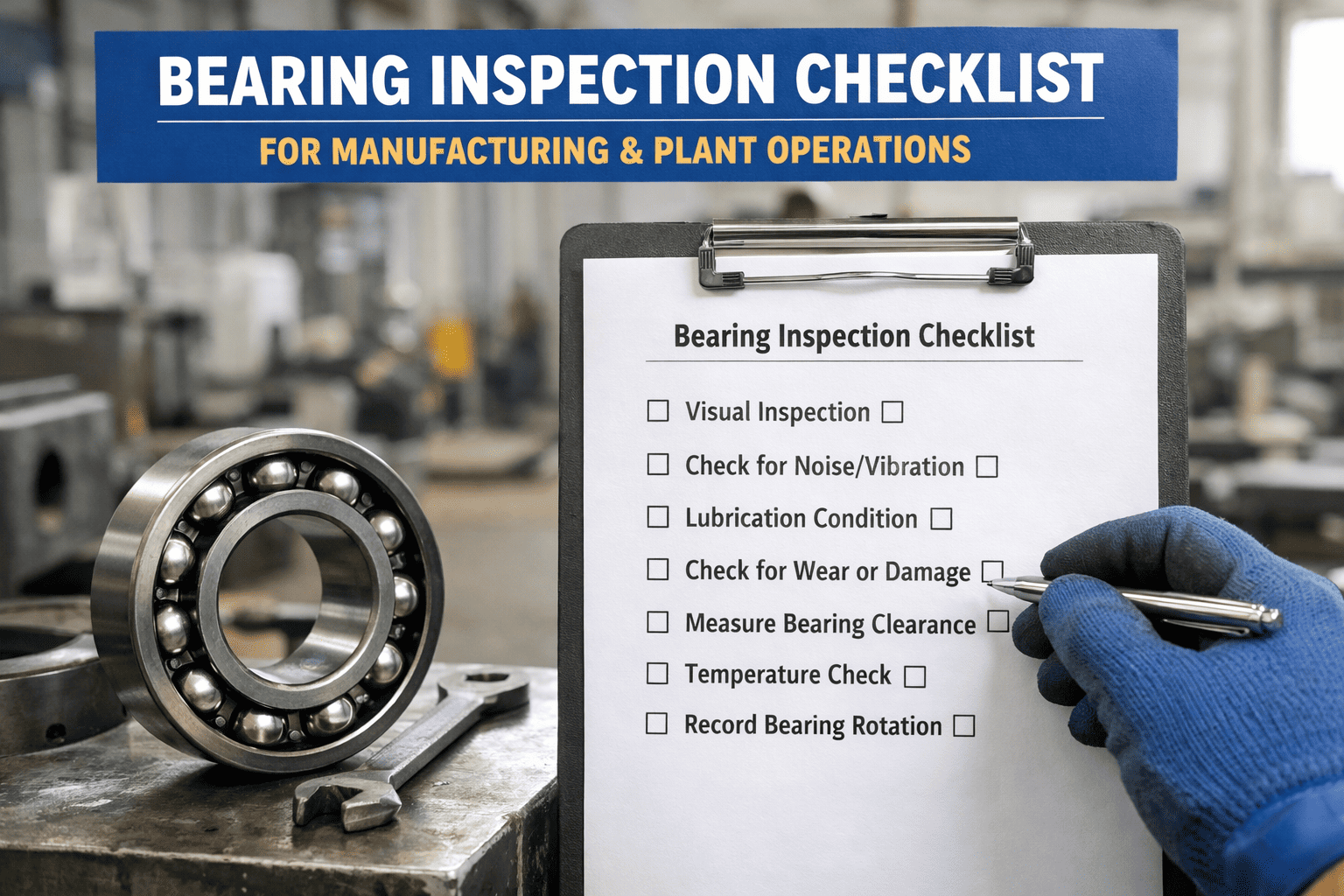 bearing-inspection-checklist-for-manufacturing-and-plant-operations
