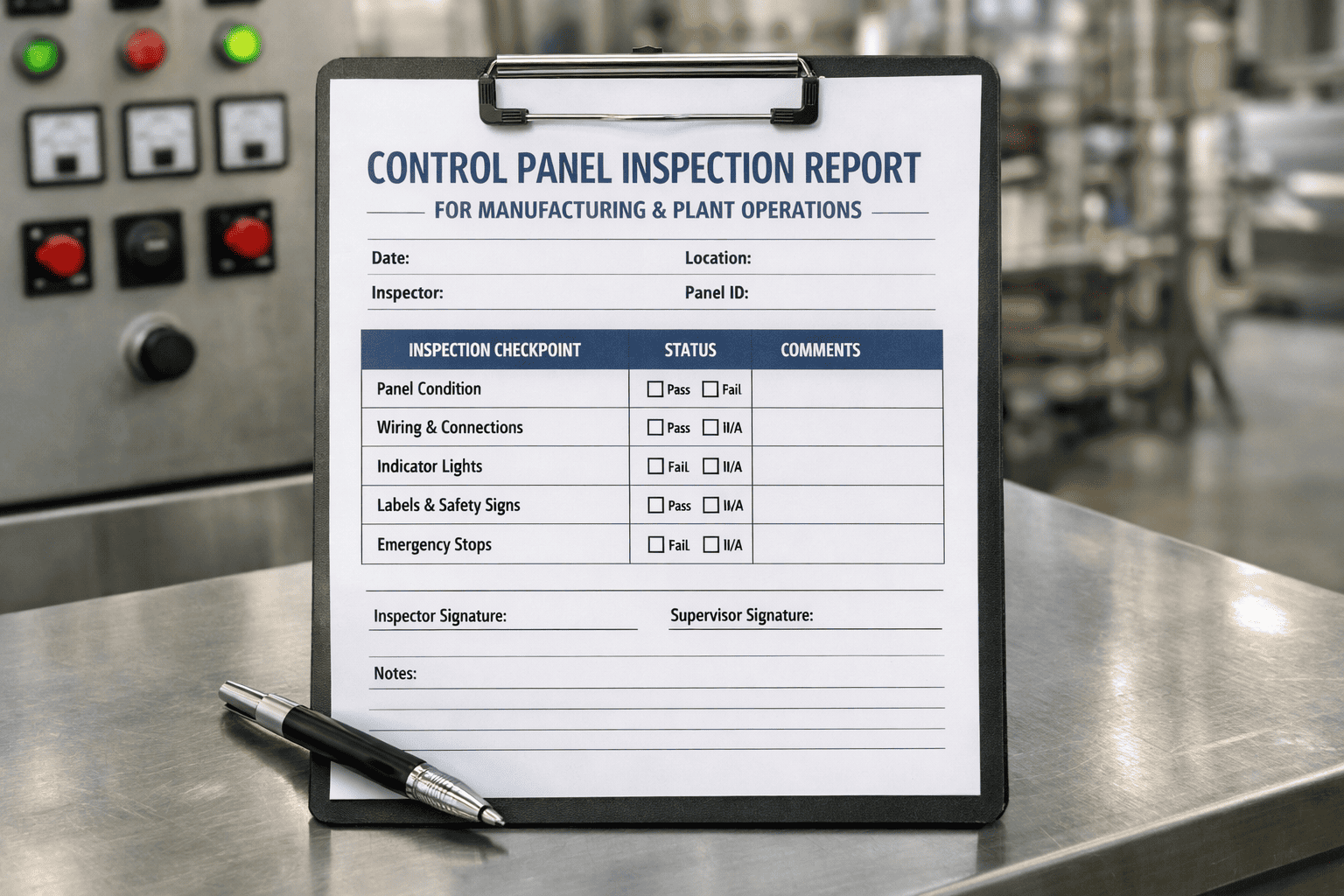 control-panel-inspection-report-template-for-manufacturing-and-plant-operations