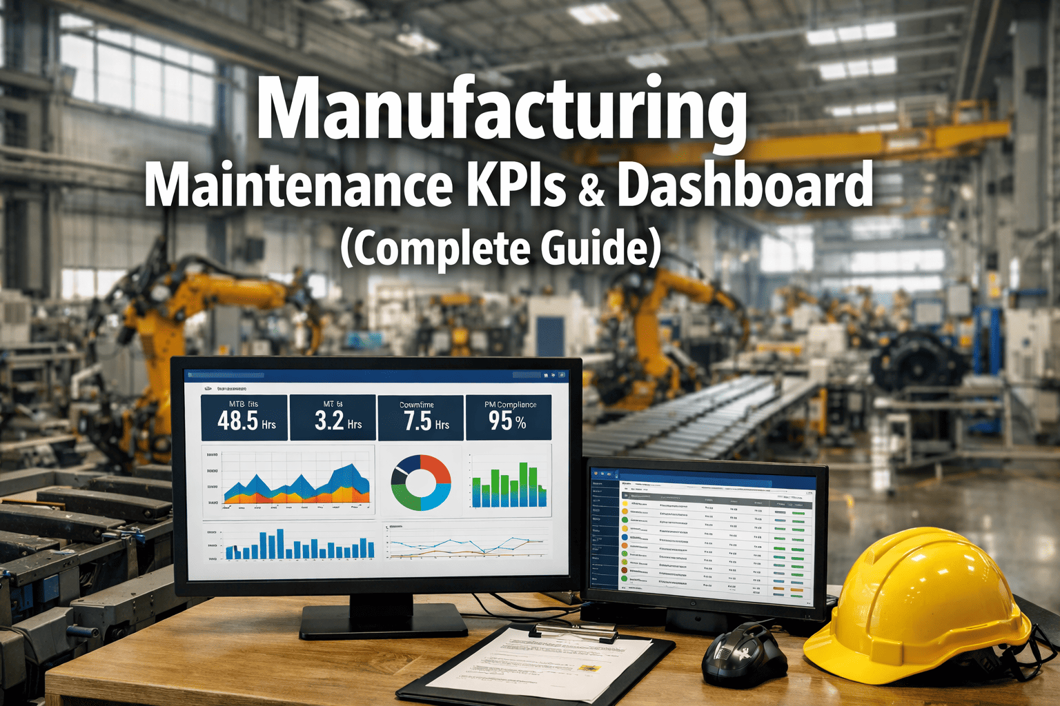 Manufacturing Maintenance KPIs & Dashboard (Complete Guide)