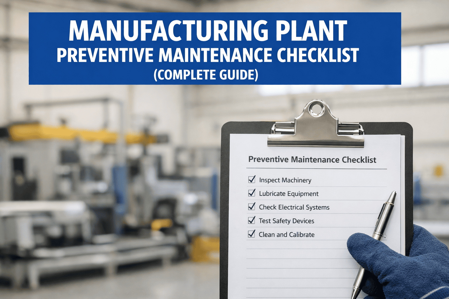manufacturing-plant-preventive-maintenance-checklist