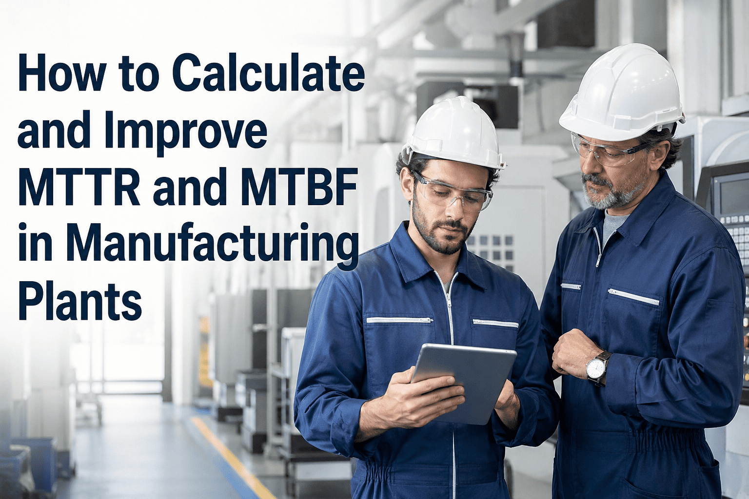 How to Calculate and Improve MTTR and MTBF in Manufacturing Plants
