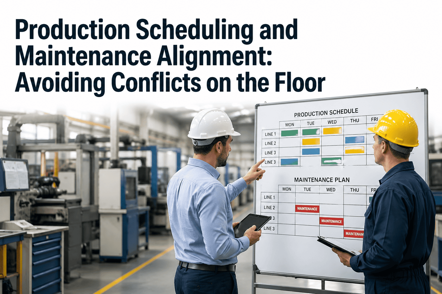 Production Scheduling and Maintenance Alignment: Avoiding Conflicts on ...