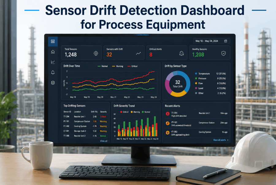 Sensor Drift Detection Dashboard for Process Equipment