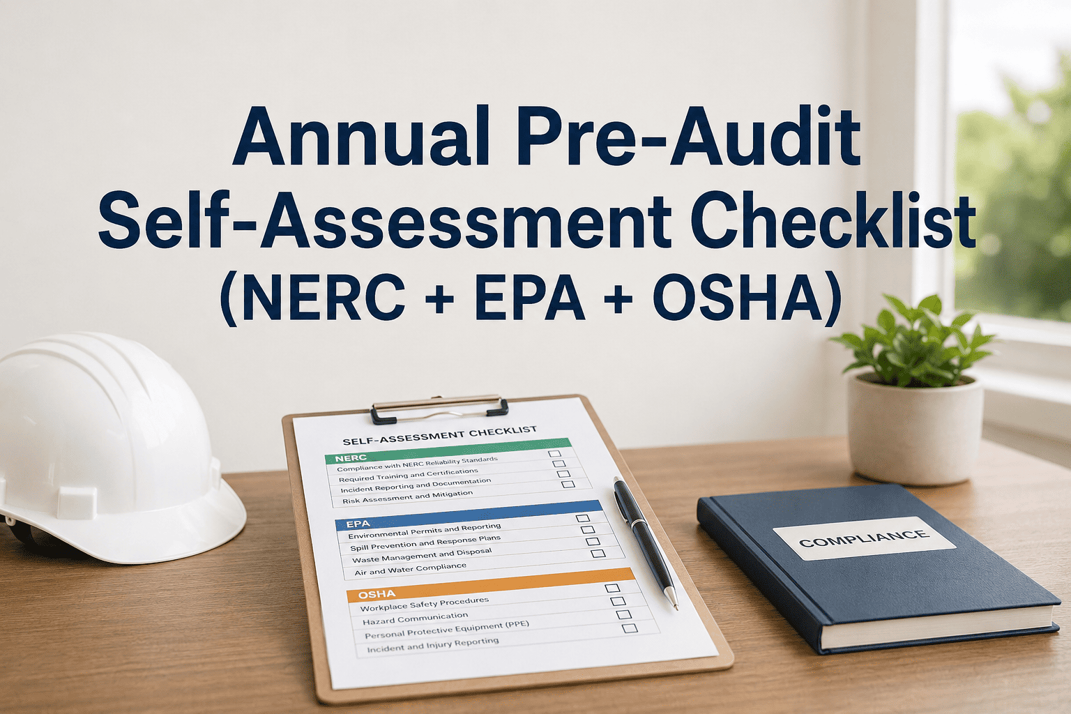 annual-pre-audit-self-assessment-checklist-nerc-epa-osha