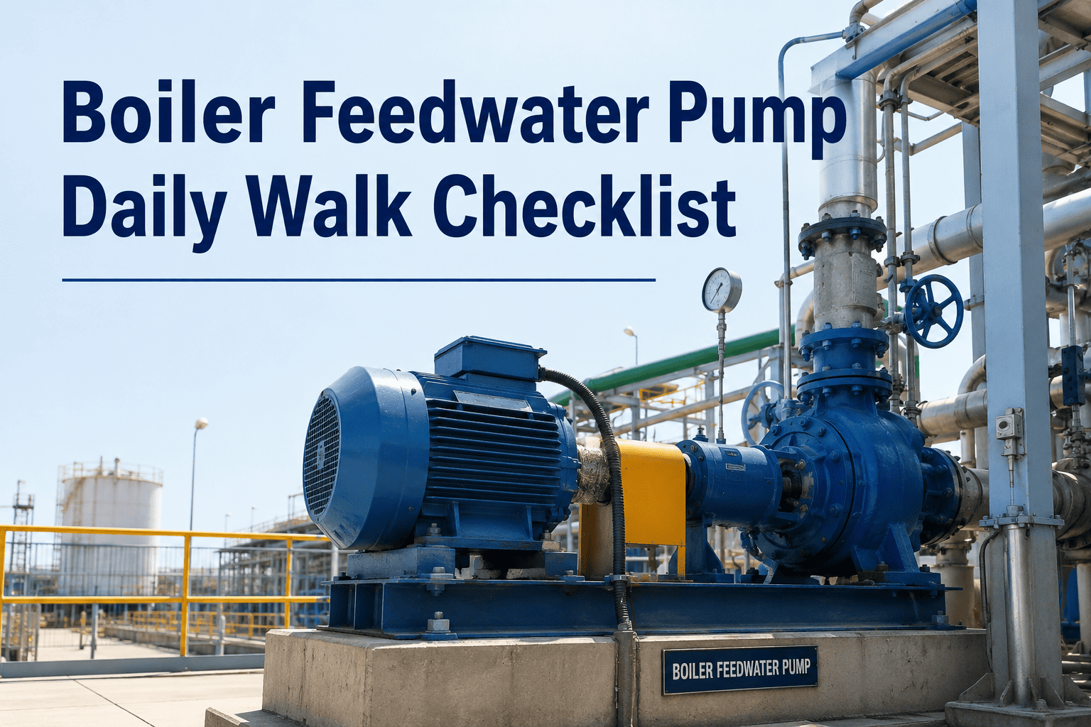 boiler-feedwater-pump-daily-walk-checklist