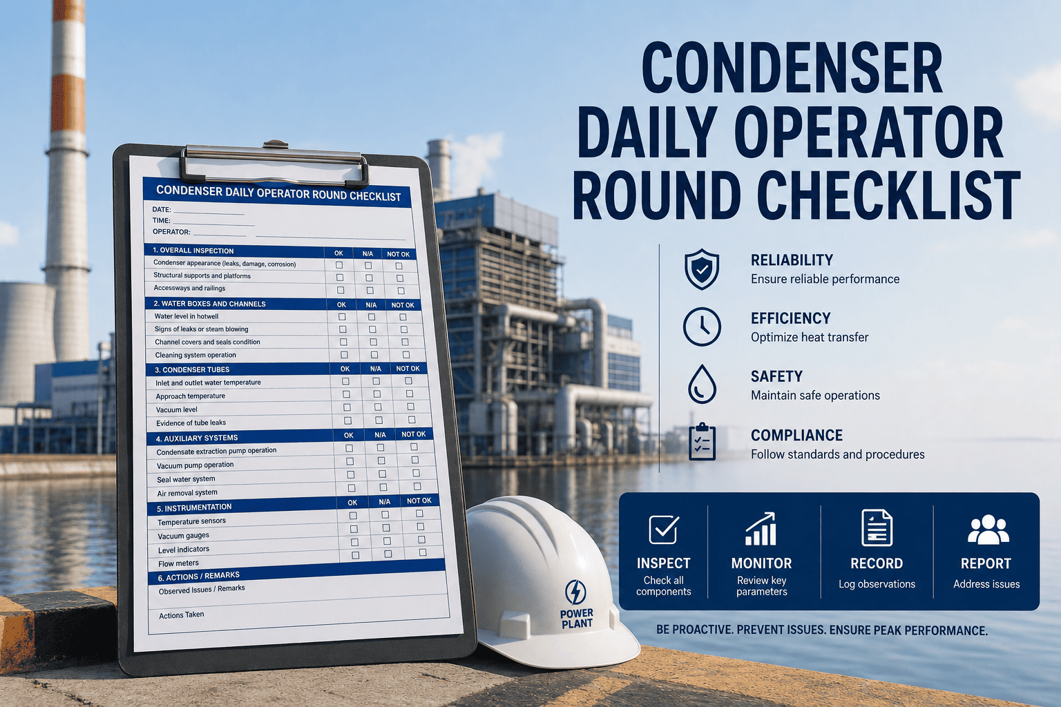 condenser-daily-operator-round-checklist