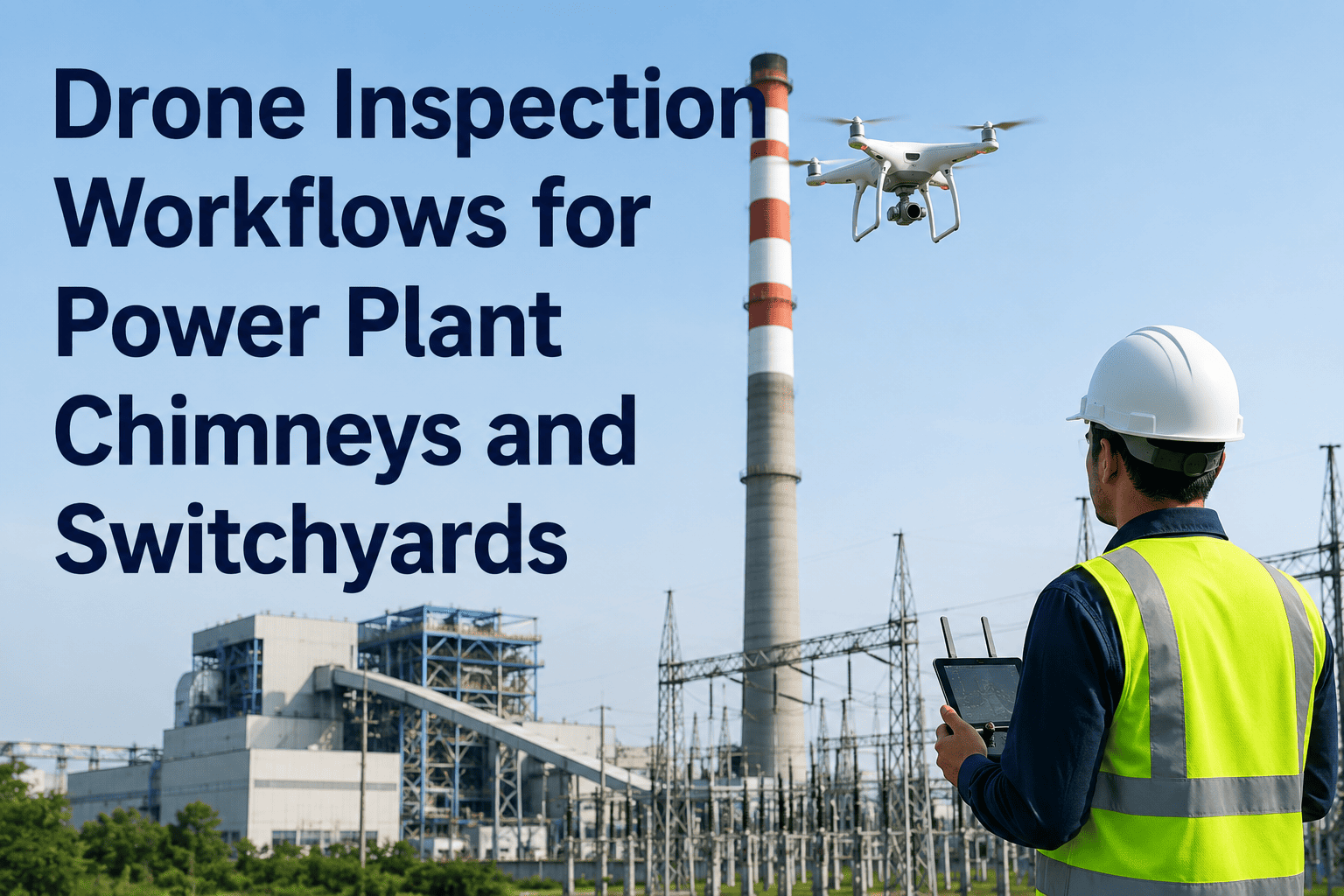 drone-inspection-workflows-for-power-plant-chimneys-and-switchyards