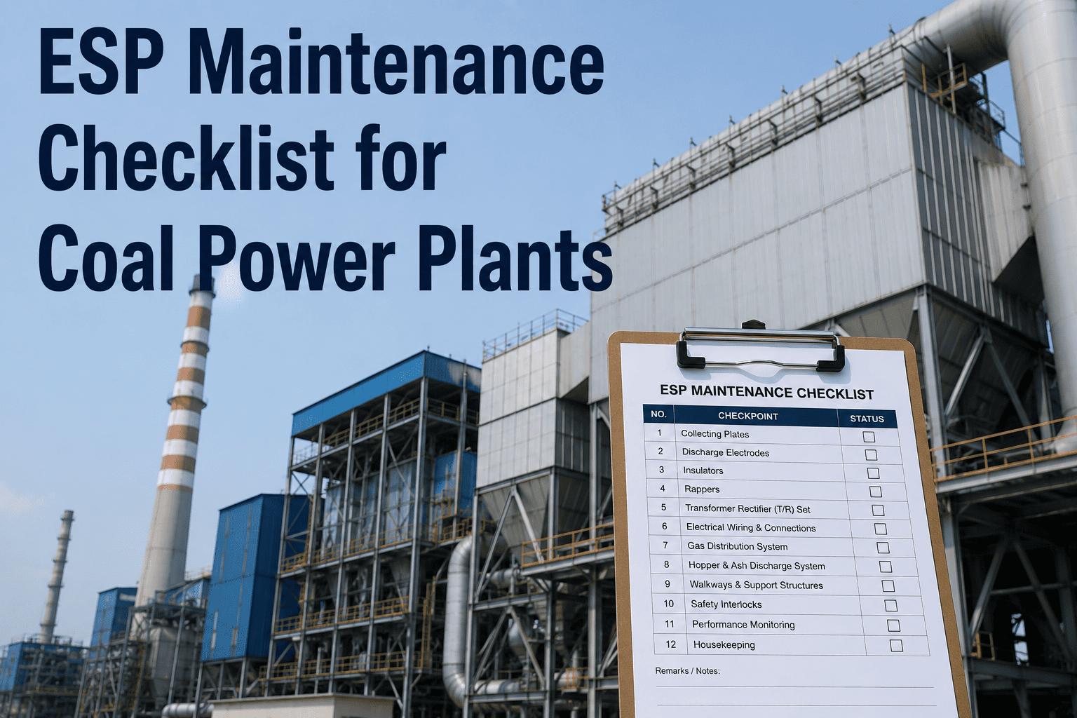 esp-maintenance-checklist-coal-power-plants