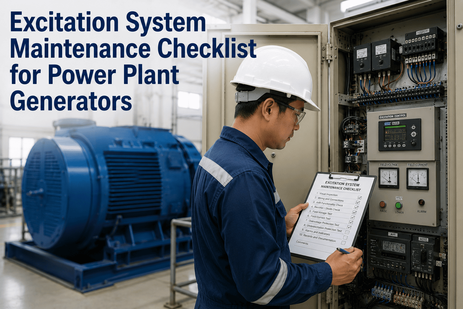 excitation-system-maintenance-checklist-for-power-plant-generators
