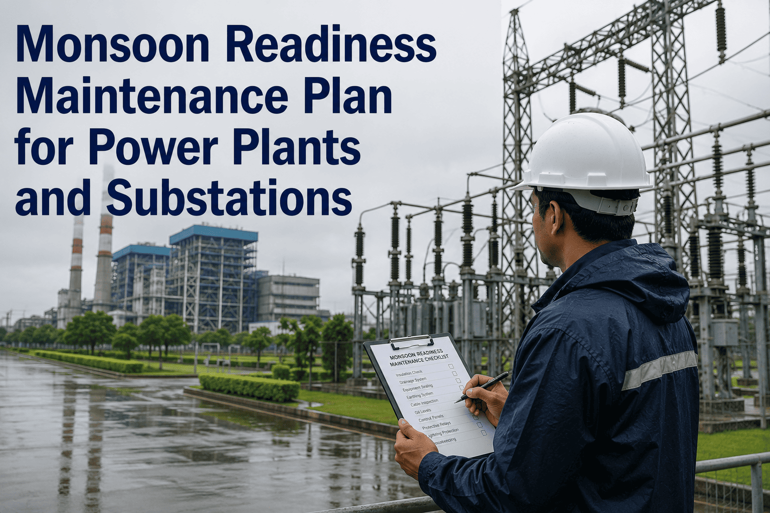 monsoon-readiness-maintenance-plan-for-power-plants-and-substations