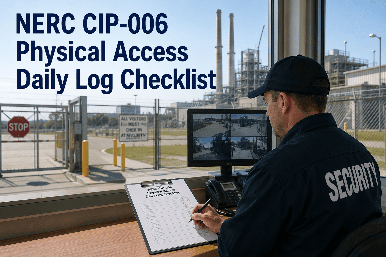 nerc-cip-006-physical-access-daily-log-checklist