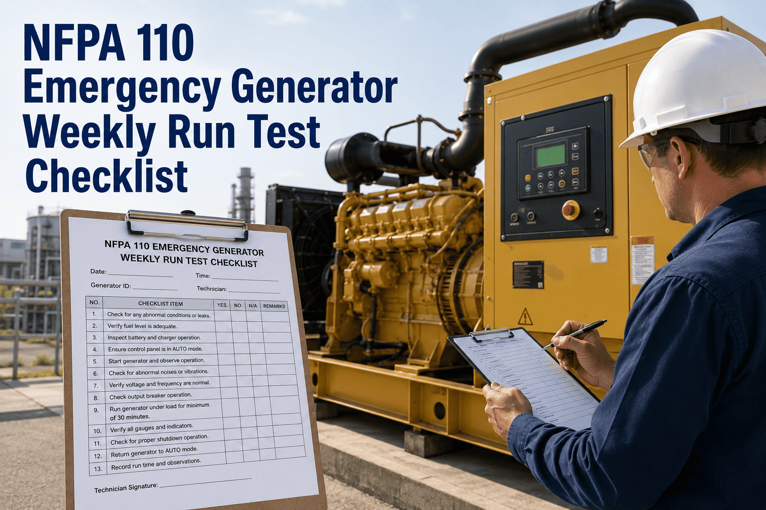nfpa-110-emergency-generator-weekly-run-test-checklist