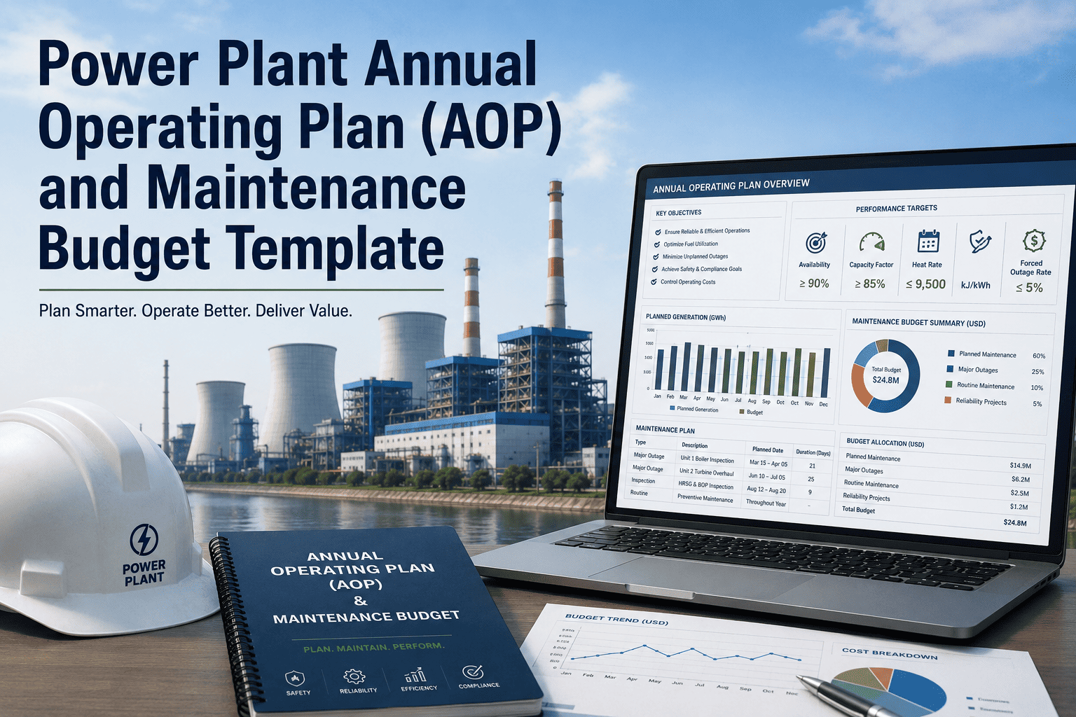 power-plant-annual-operating-plan-aop-maintenance-budget-template