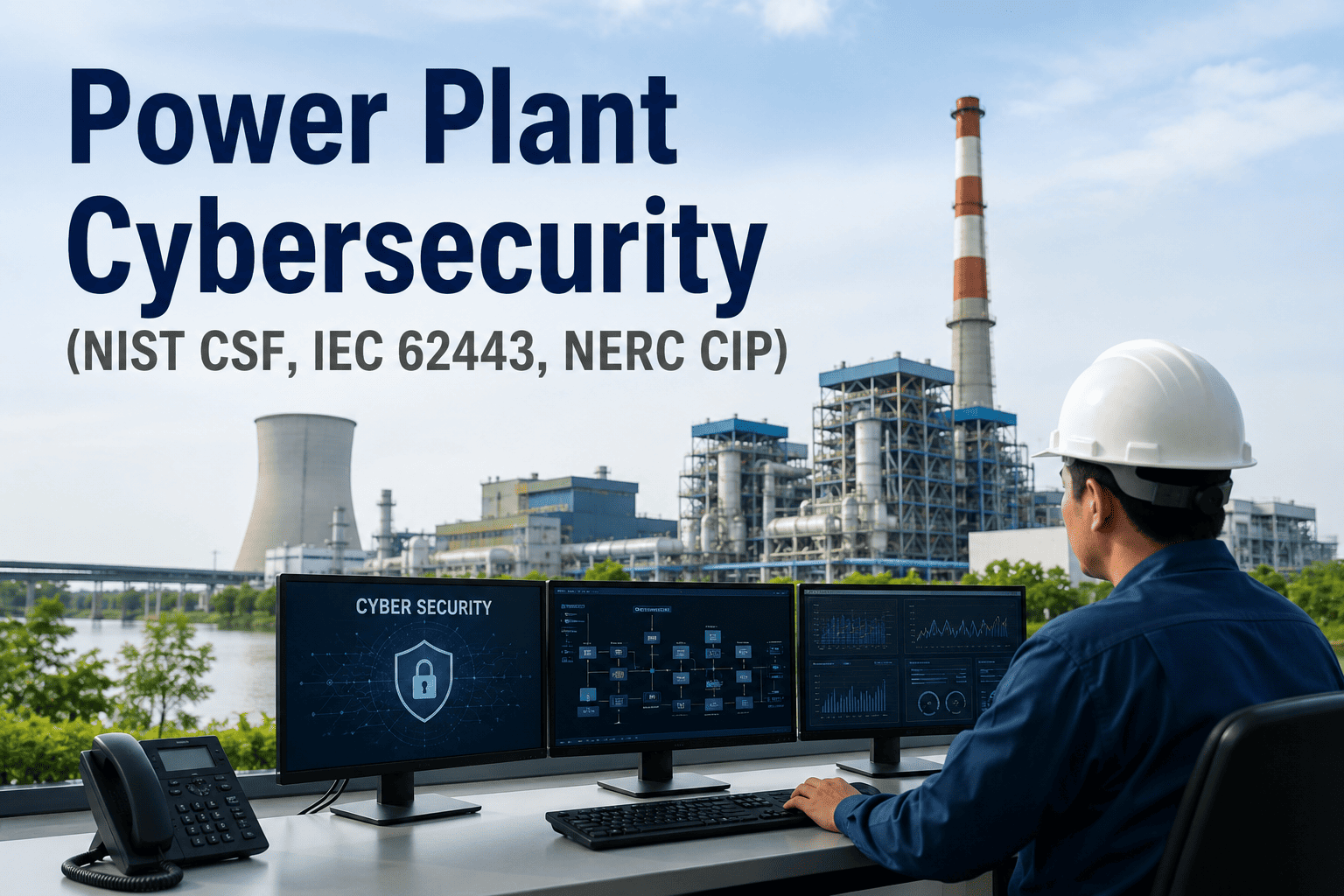 power-plant-cybersecurity-nist-csf-iec-62443-nerc-cip