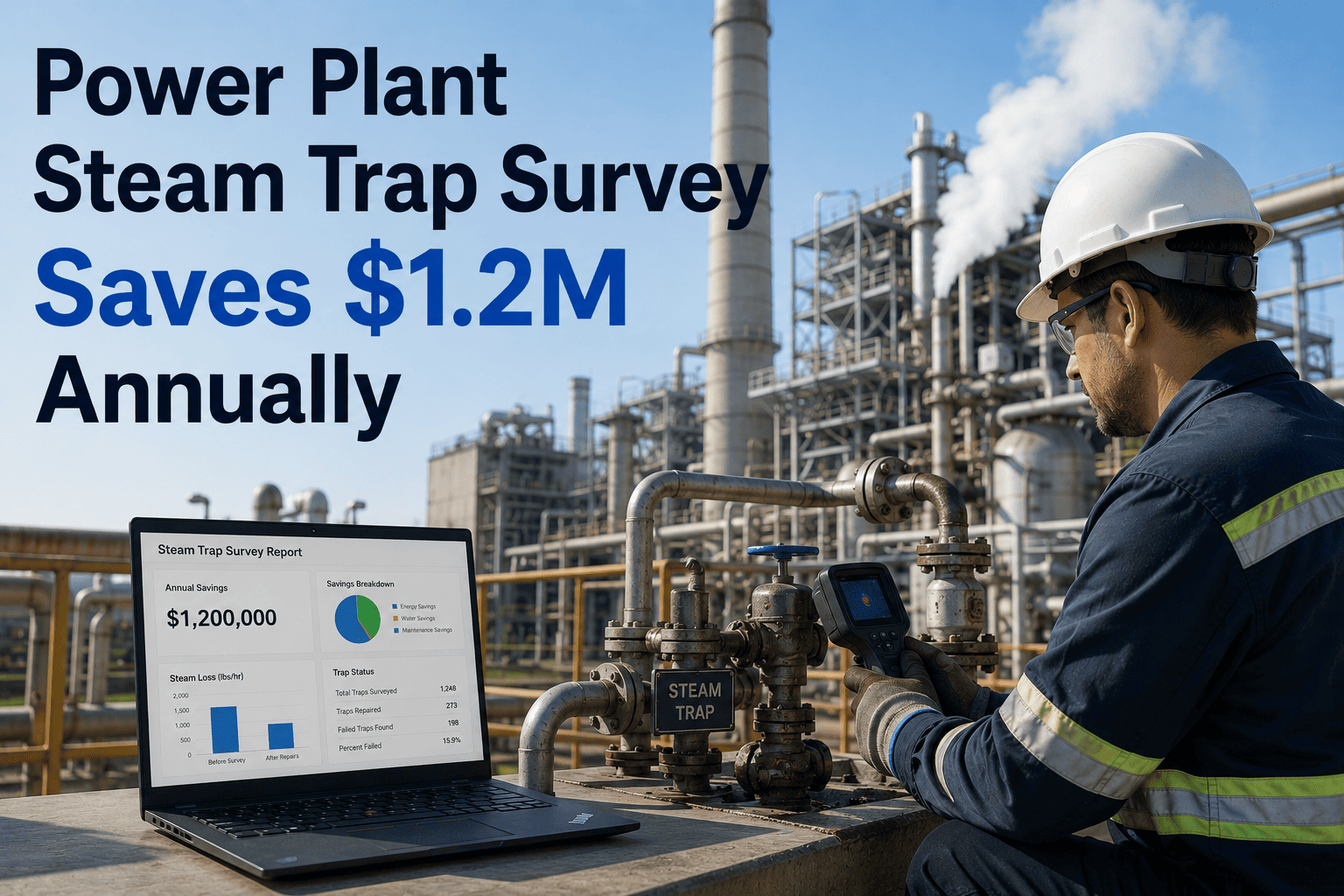power-plant-steam-trap-survey-saves-1-2m-annually