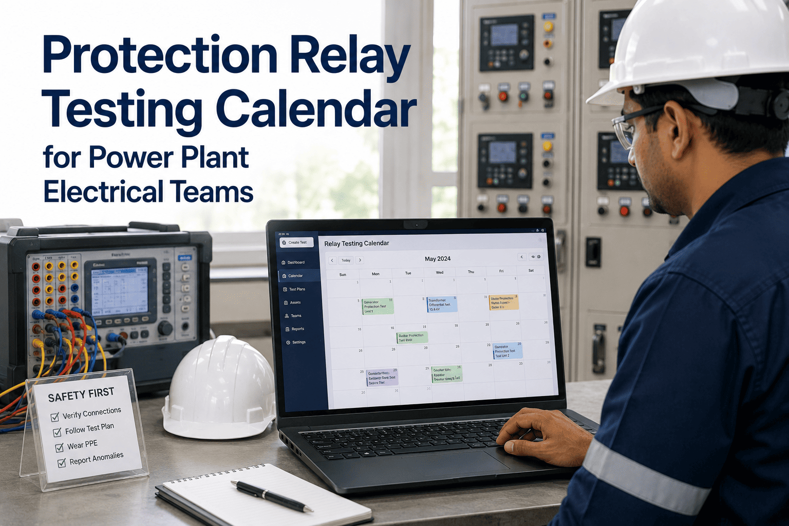 protection-relay-testing-calendar-for-power-plant-electrical-teams