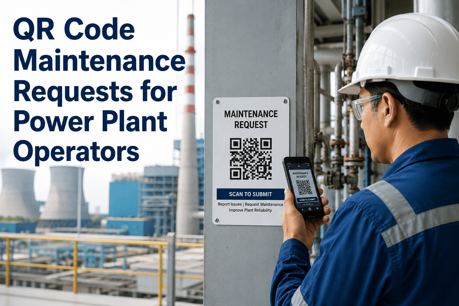 QR Code Maintenance Requests for Power Plant Operators