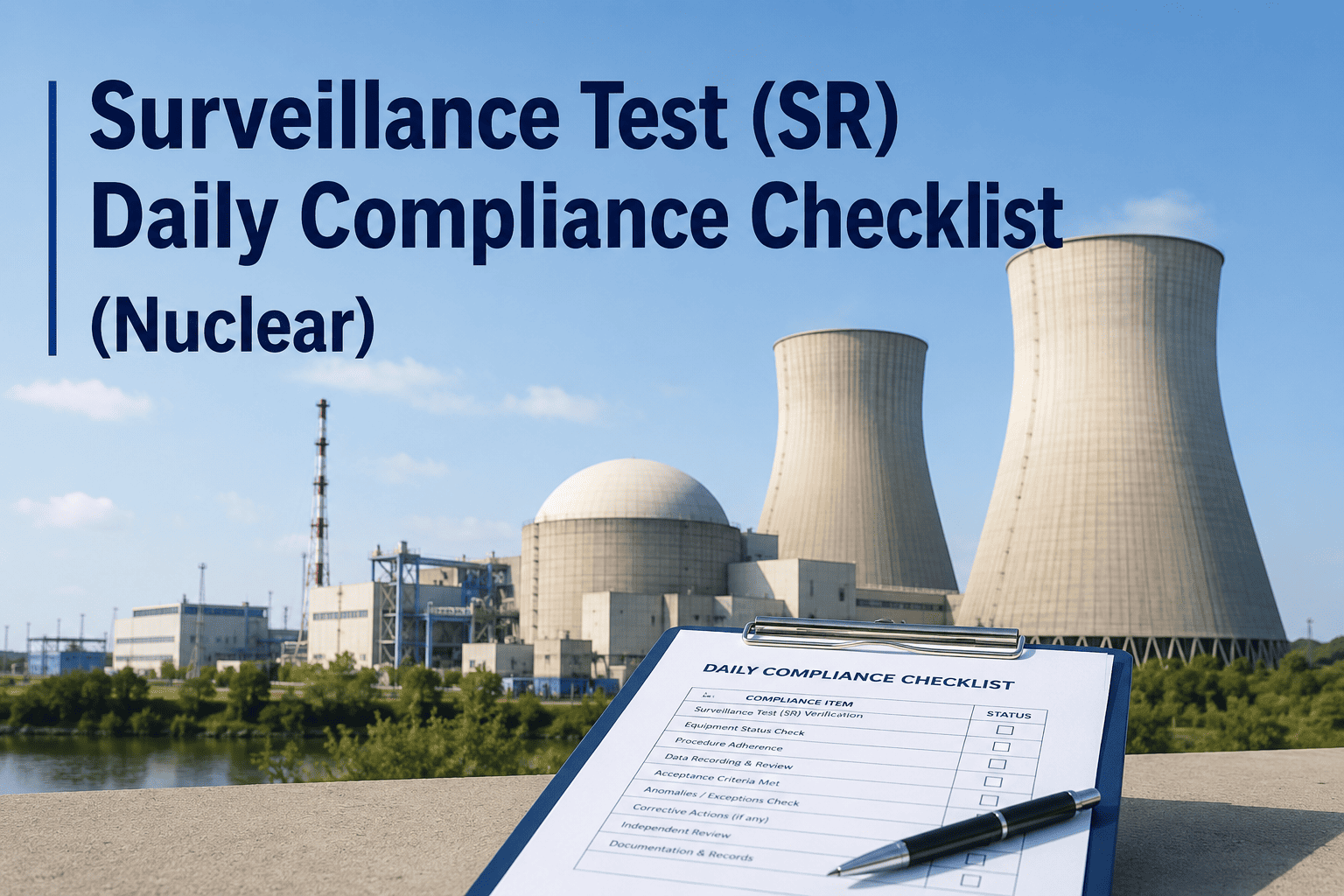 surveillance-test-sr-daily-compliance-checklist-nuclear