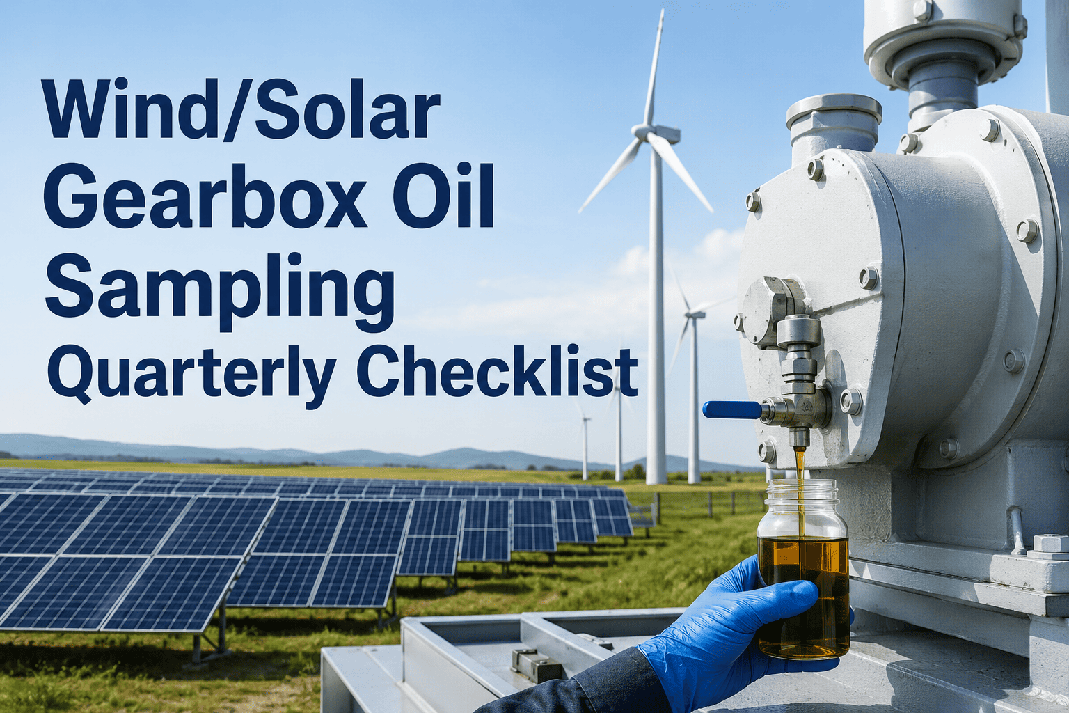 wind-solar-gearbox-oil-sampling-quarterly-checklist