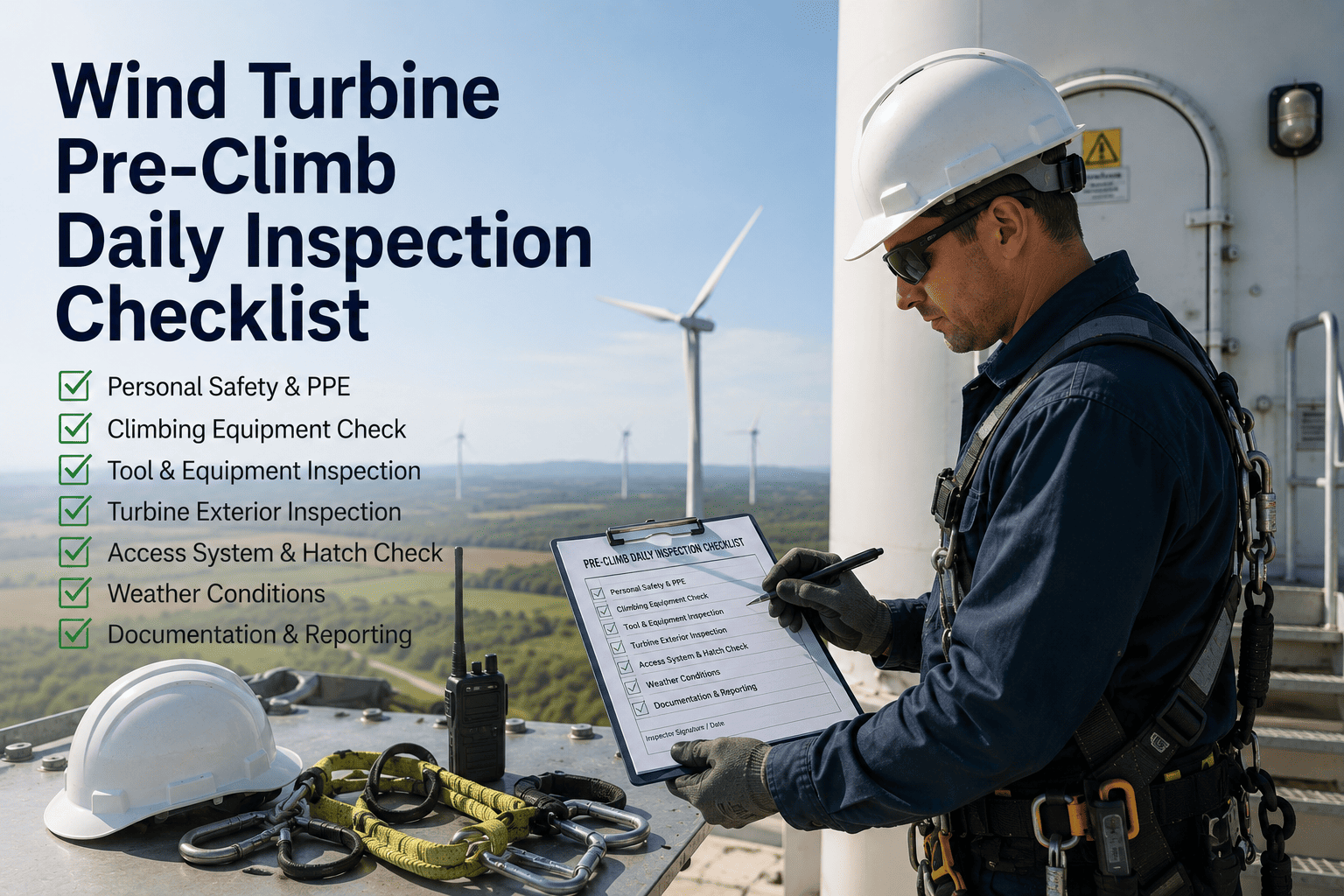 wind-turbine-pre-climb-daily-inspection-checklist