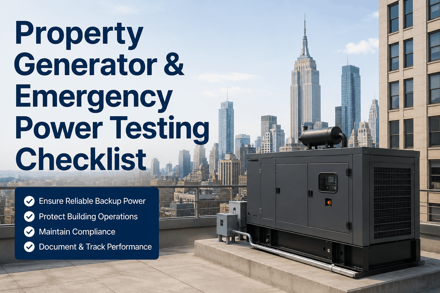 property-generator-emergency-power-testing-checklist