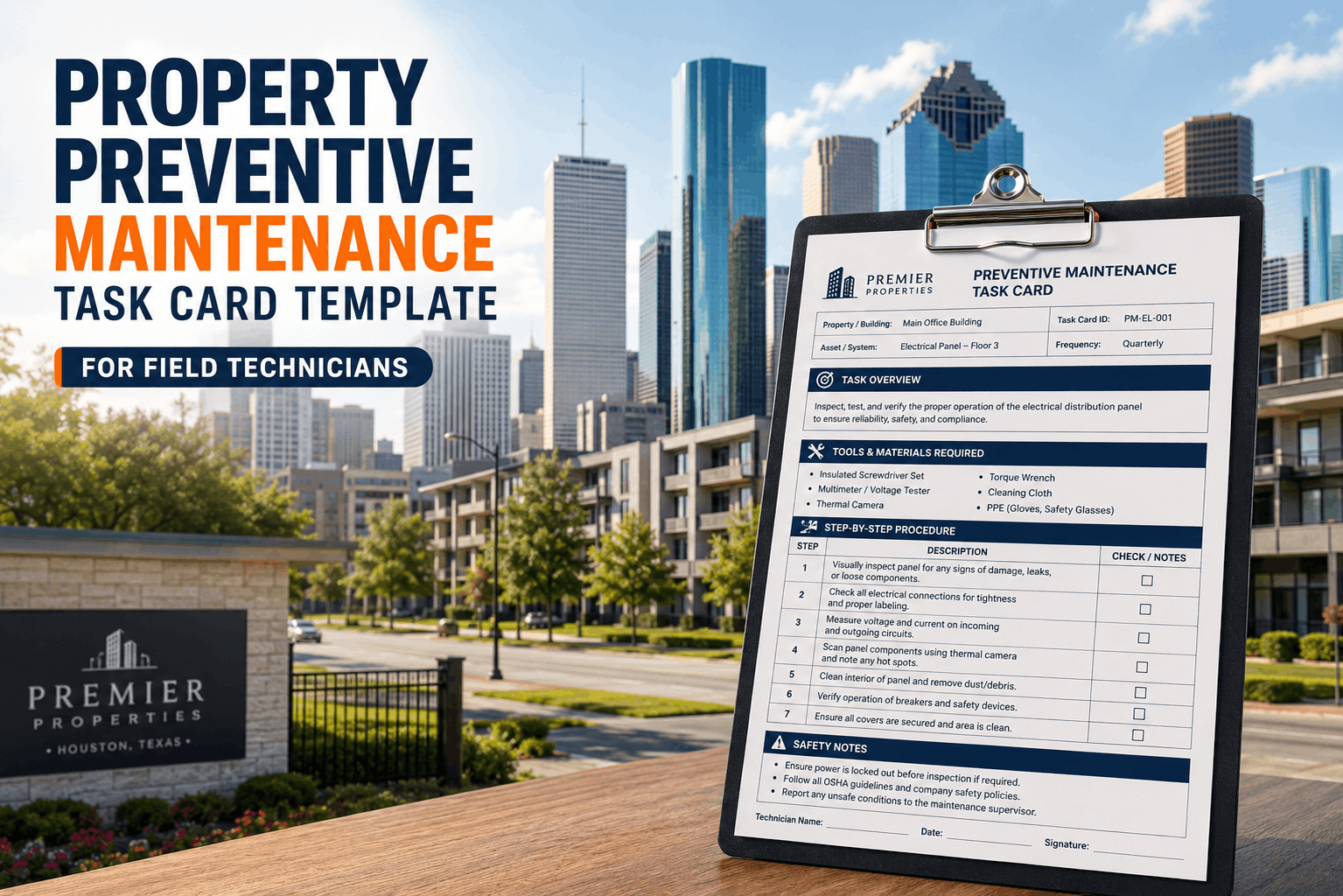 property-preventive-maintenance-task-card-template-for-field-technician