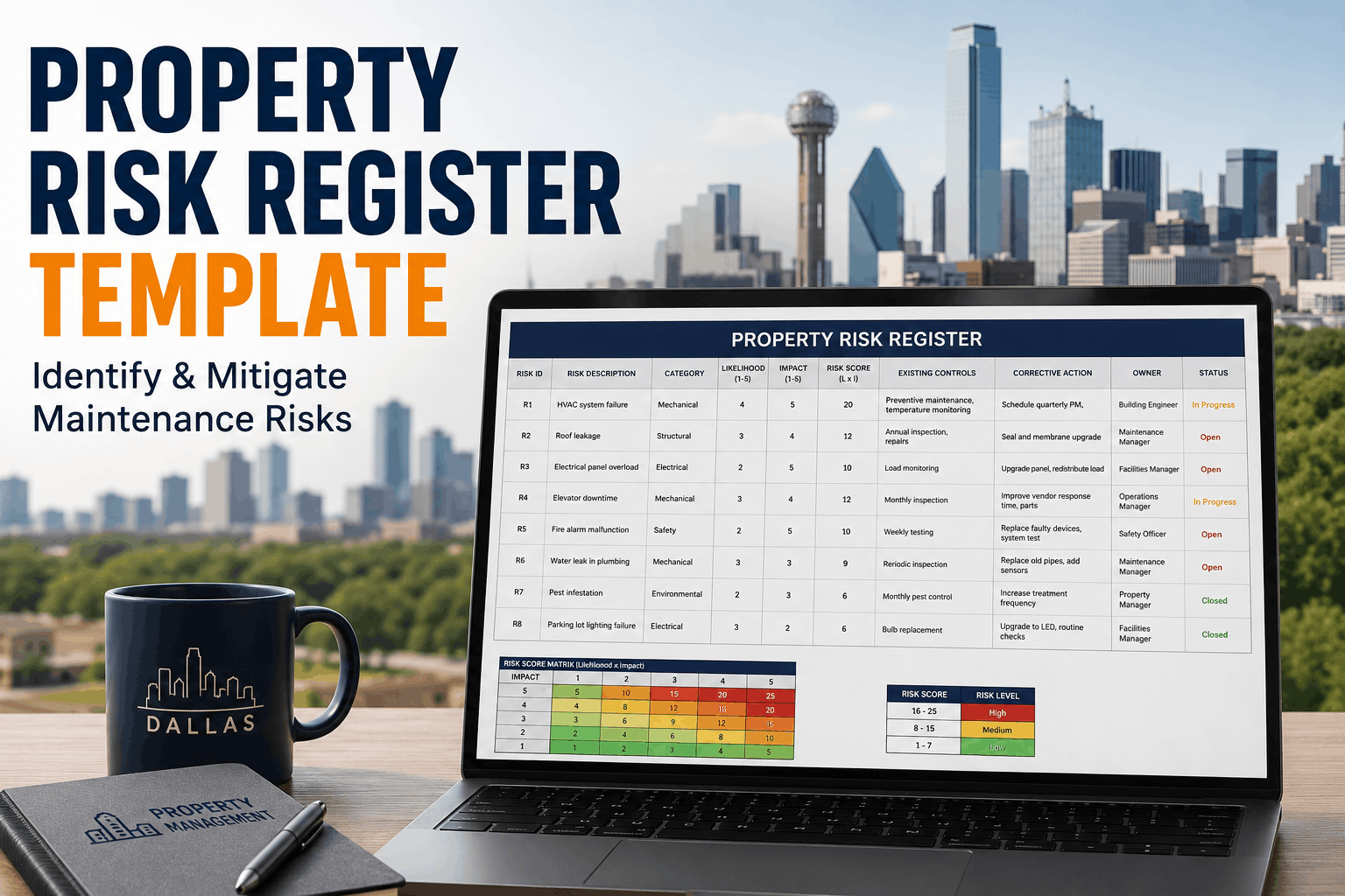 property-risk-register-template-identify-&-mitigate-maintenance-risks