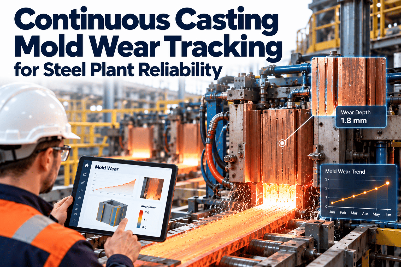 continuous-casting-mold-wear-tracking-steel-plant-reliability