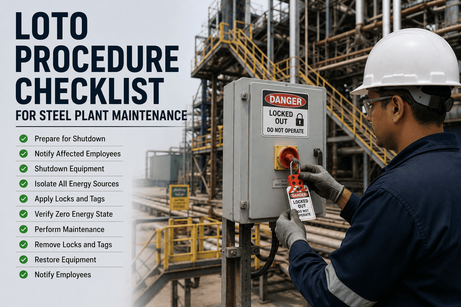 loto-procedure-checklist-steel-plant-maintenance