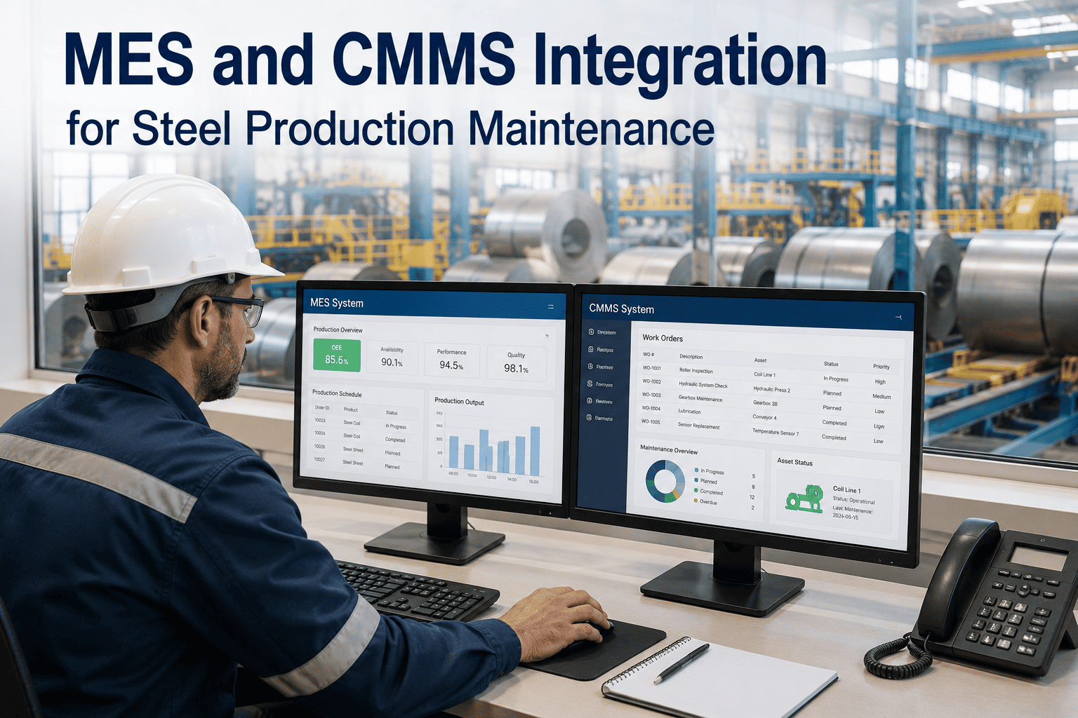 mes-cmms-integration-steel-production-maintenance