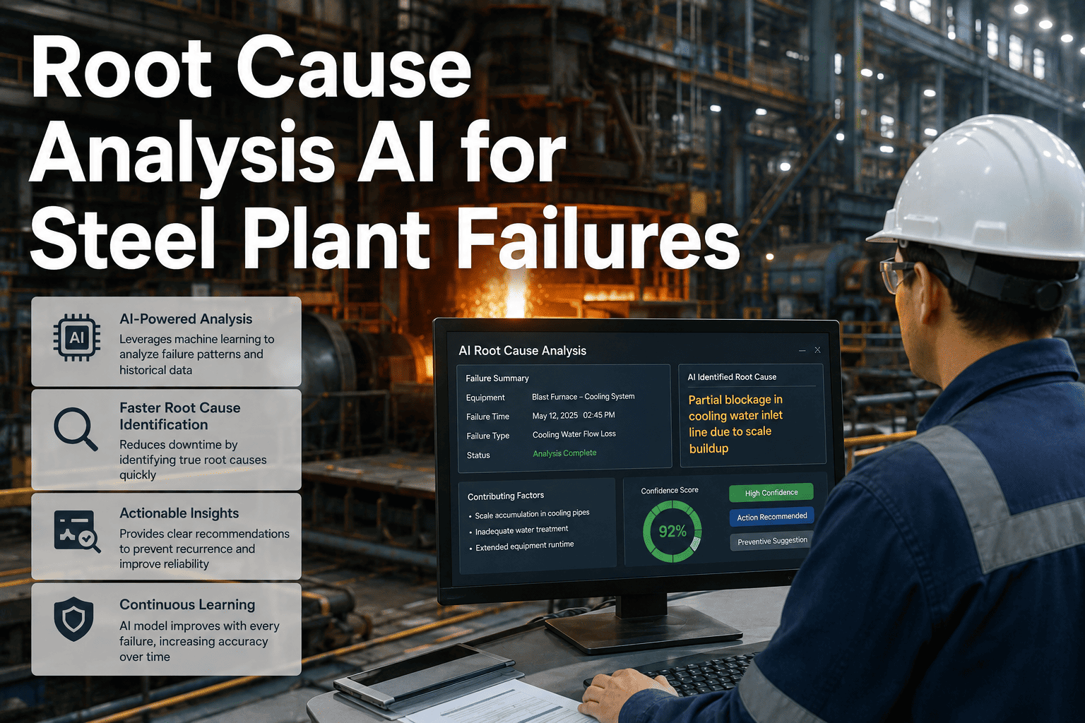 Root Cause Analysis AI for Steel Plant Failures