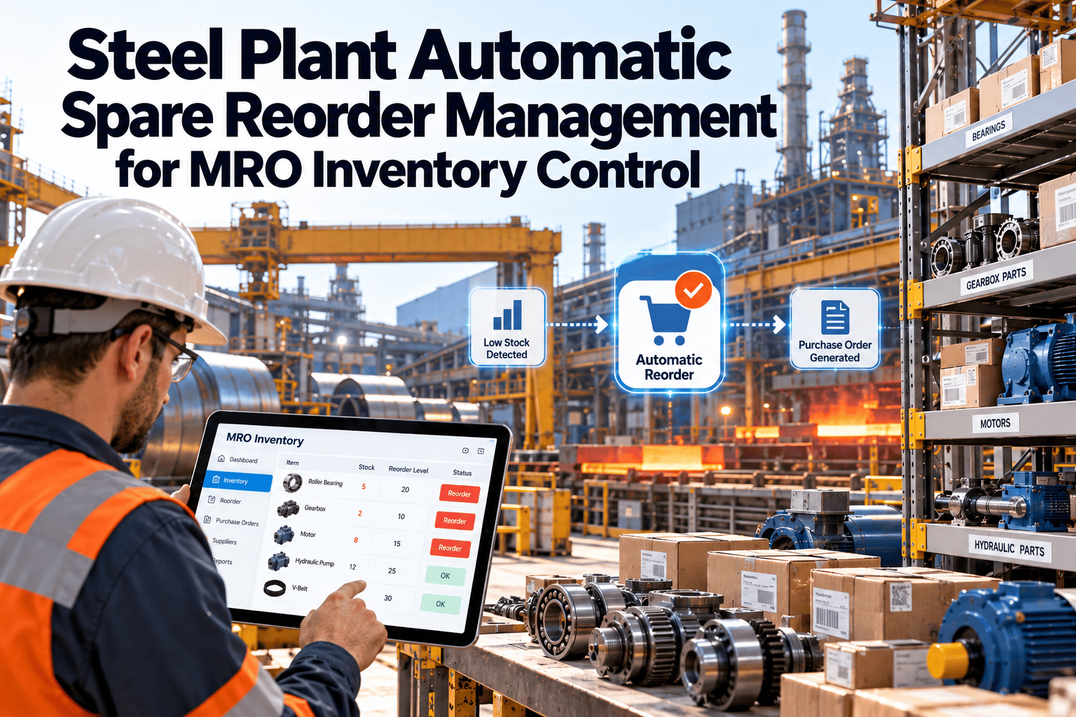 steel-plant-automatic-spare-reorder-management-mro-inventory-control