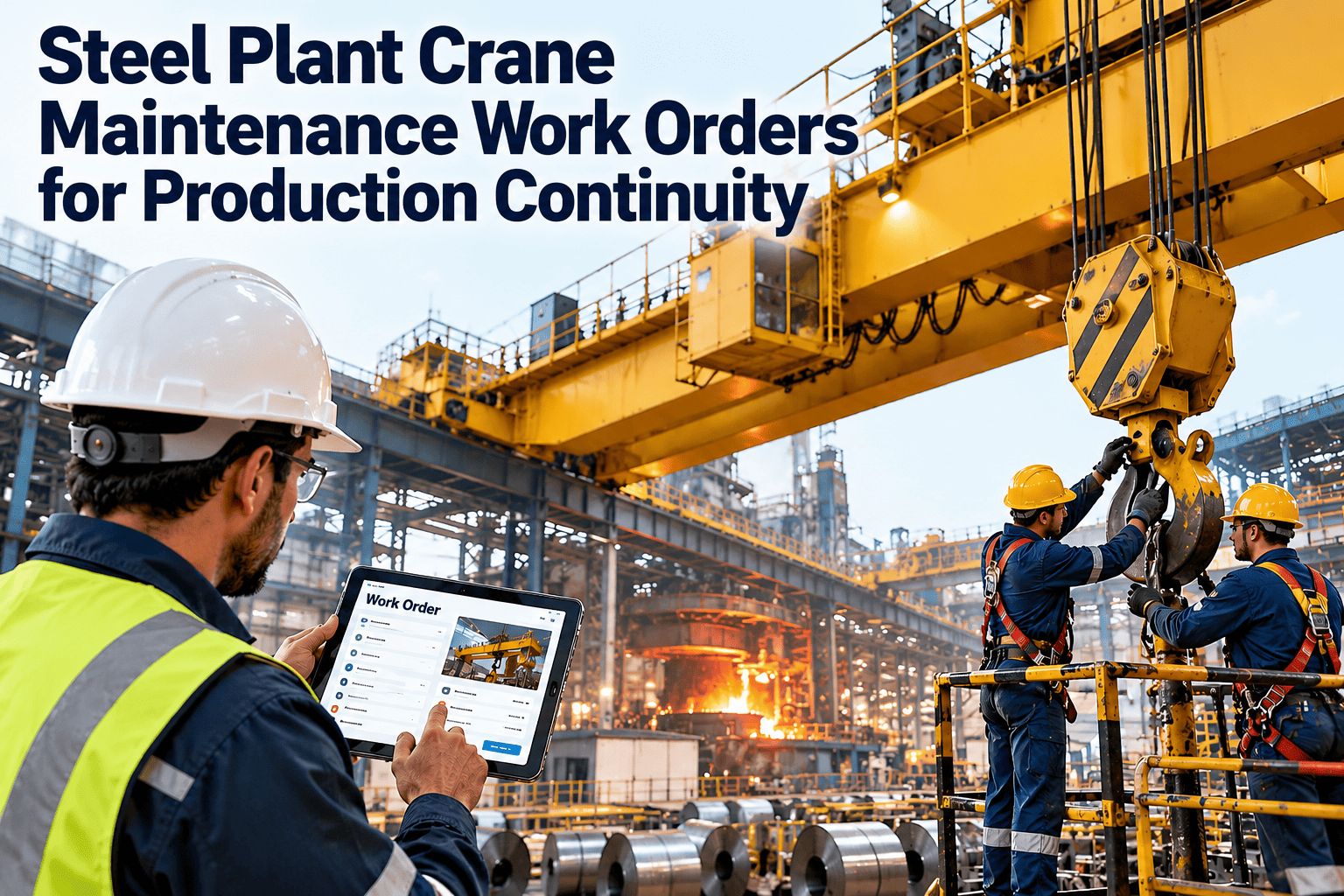 steel-plant-crane-maintenance-work-orders-production-continuity