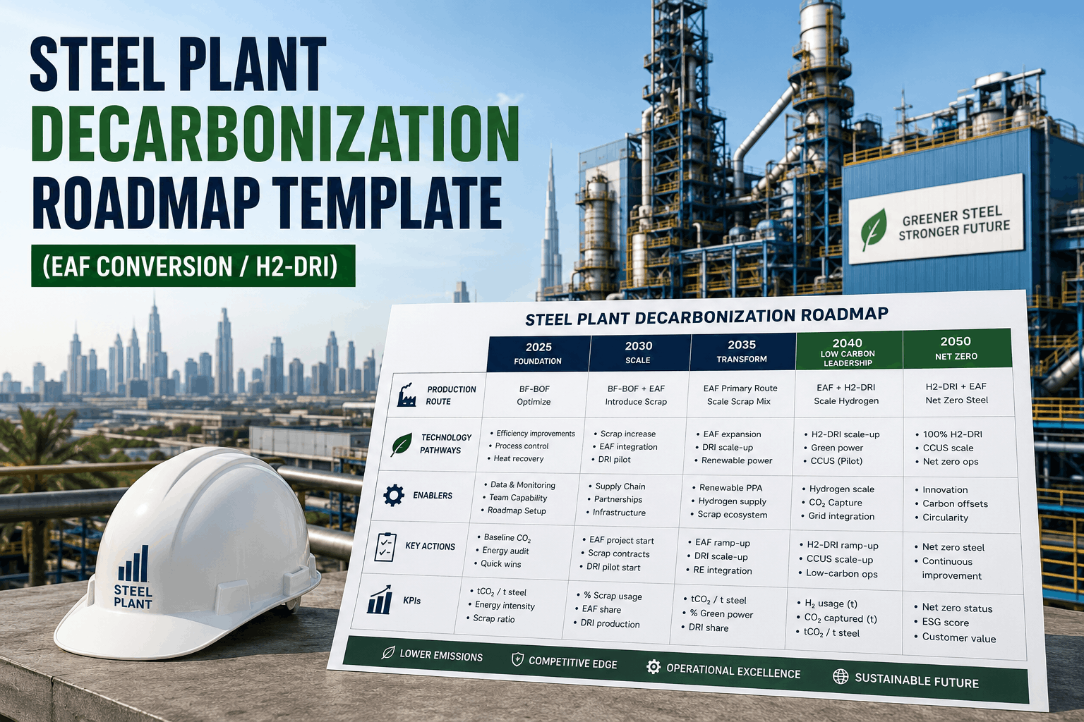 steel-plant-decarbonization-roadmap-template