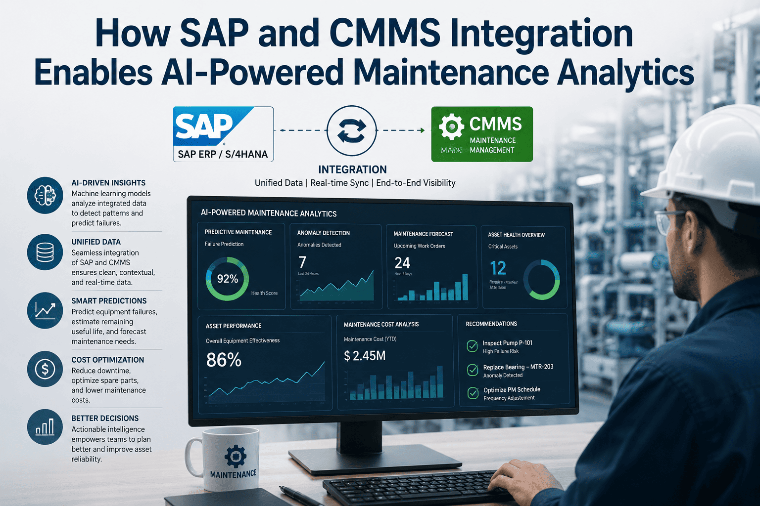 How SAP and CMMS Integration Enables AI-Powered Maintenance Analytics