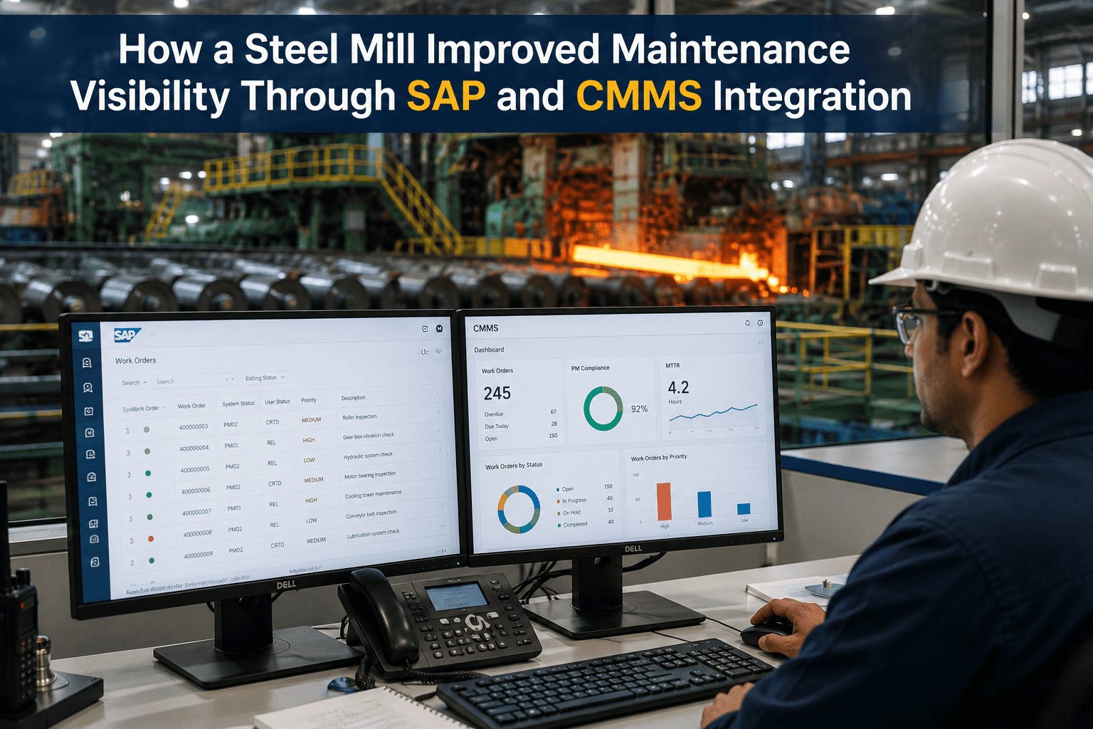 steel-mill-real-time-maintenance-visibility-sap-integration